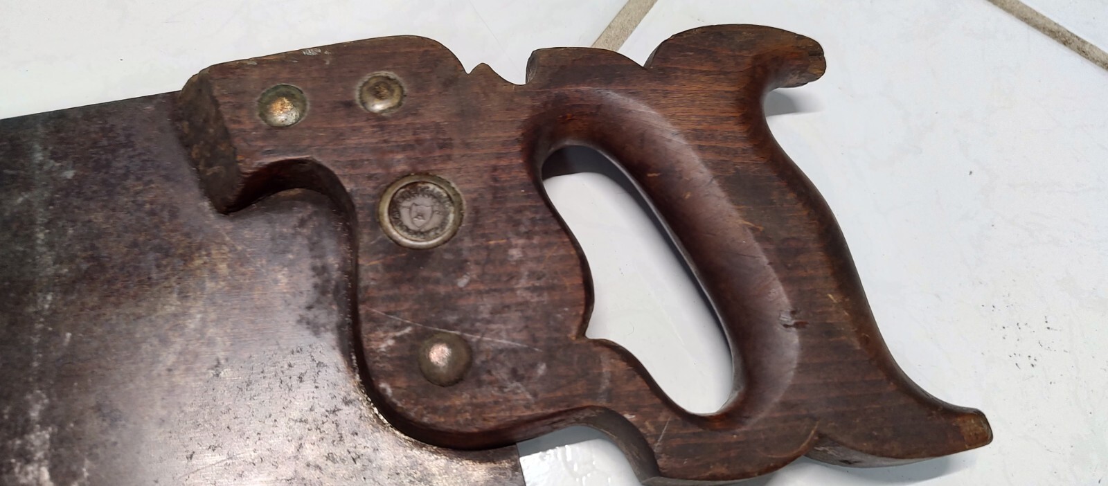 BUCKEYE 26″ handsaw Sheffield Saw Works Phoenix trademark Ohio State horseshoe