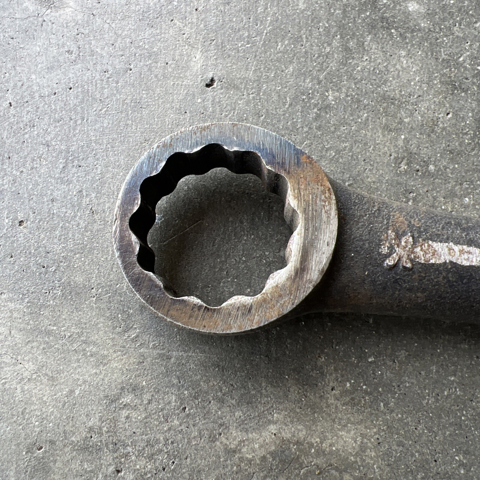 Martin 15/16″ 12 Point Flat Box Wrench Round Handle 806 USA Vintage