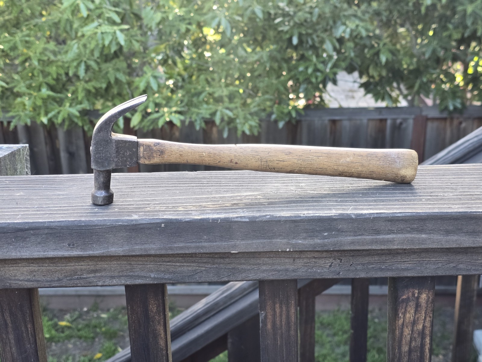 Vintage 12″ Curved Claw Hammer 12 oz. Total Weight “13” Stamped On Wood Handle