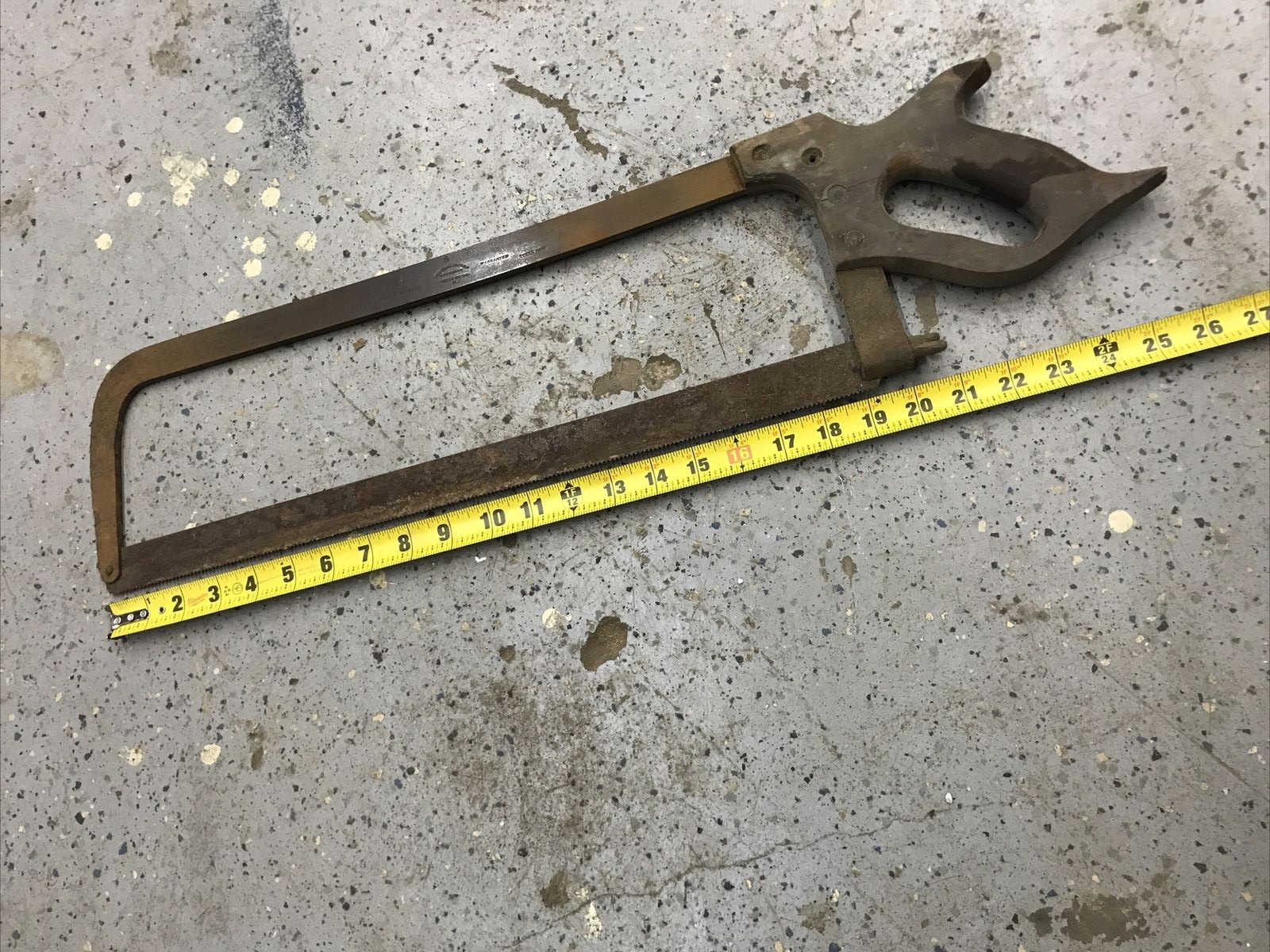 Vintage Wheeler Madden & Clemson Meat Butcher Hacksaw (20″ Saw Blade) 26″ Long