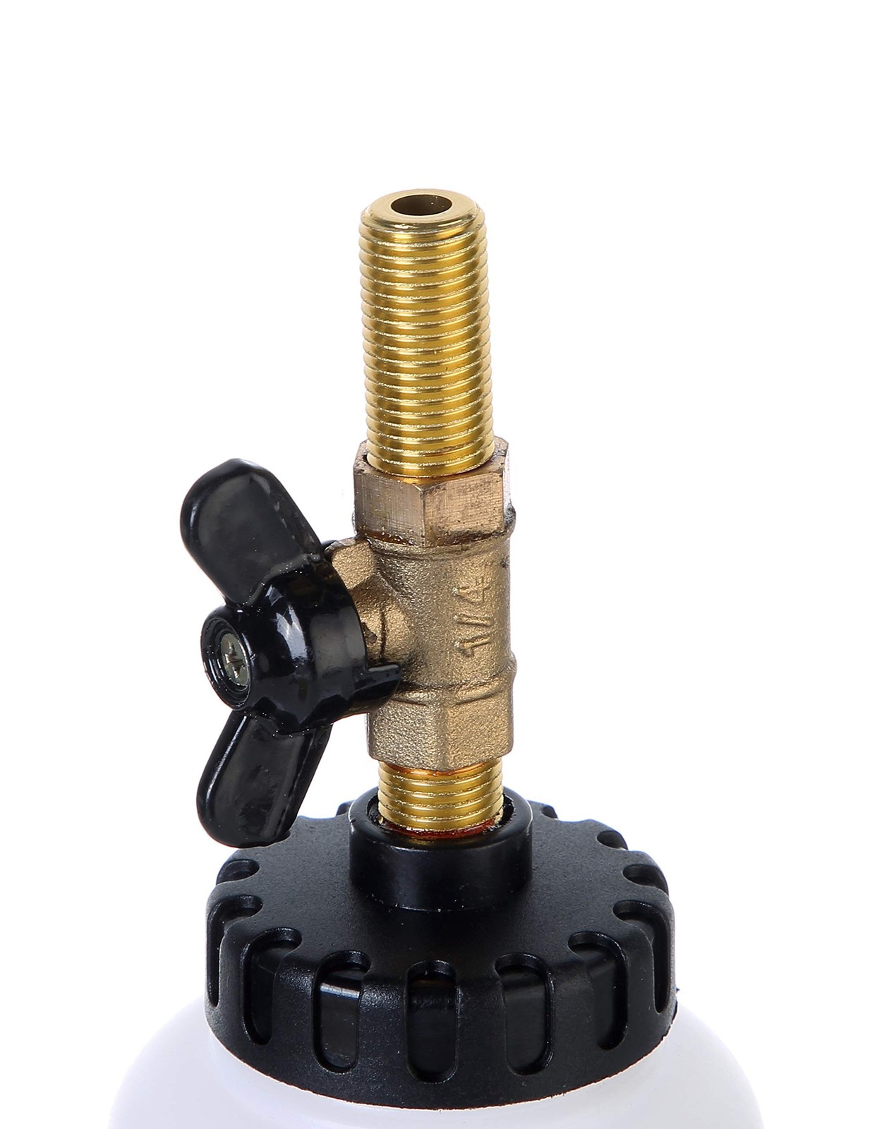 DASBET Pneumatic Brake Fluid Bleeder Tool with 4 Master Cylinder Adapters 90-…