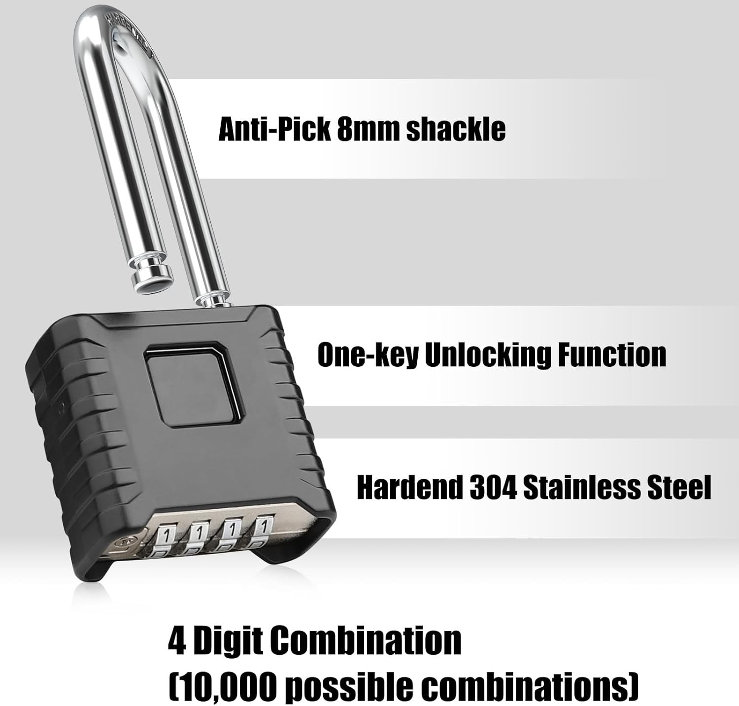 Weather Resistant Outdoor Padlock Set – 2 Pack with Elegant Design and Security