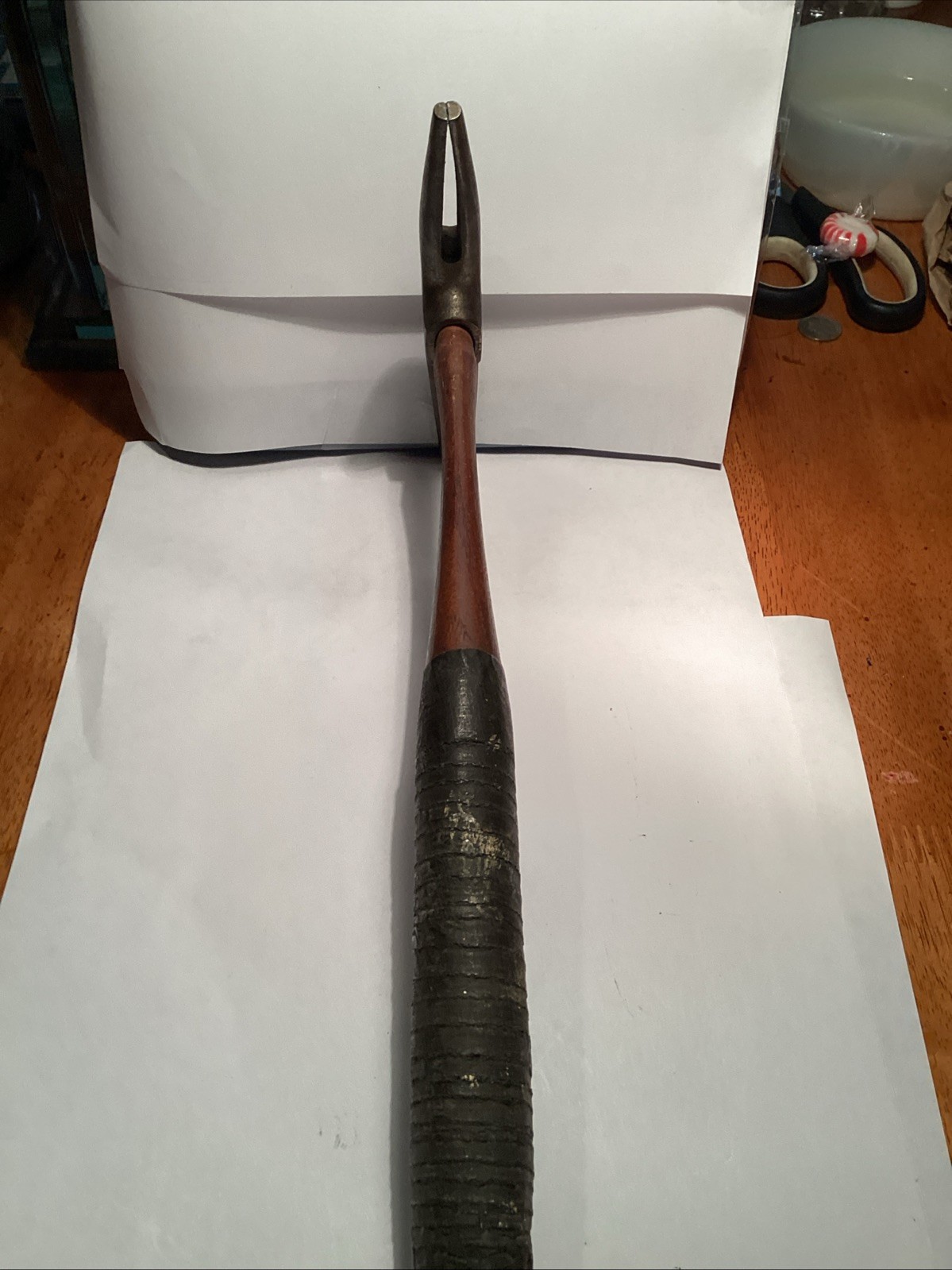 Vintage Pointed Tack hammer With Tack Wooden Hammer