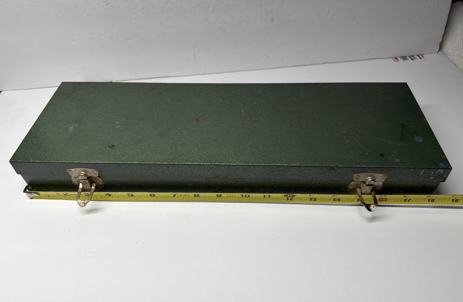 SK TOOLS LARGE FOLDING METAL STOAGE BOX USA MADE VINTAGE 🇺🇸