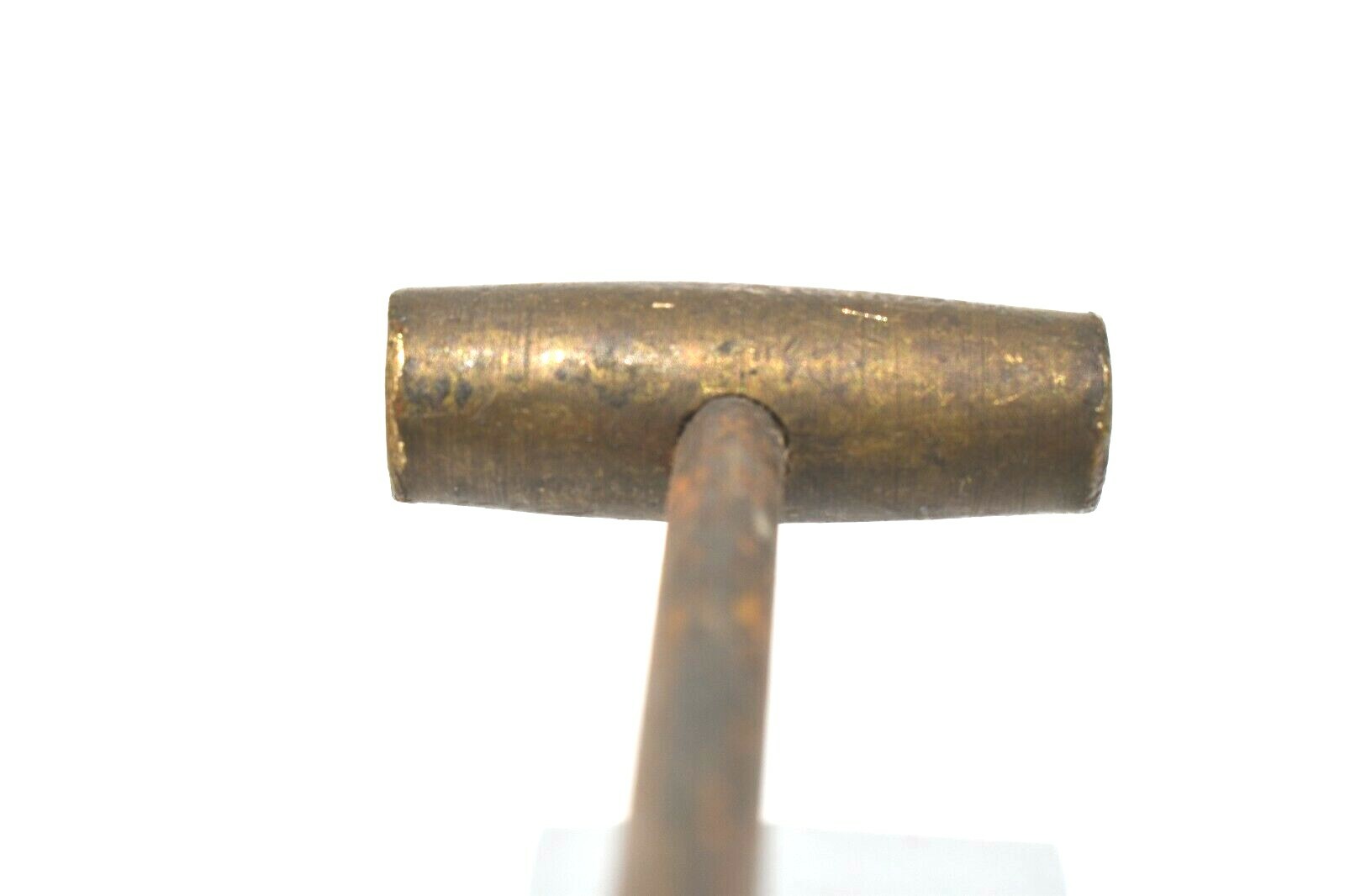 VINTAGE BRASS HAMMER WITH METAL AND WOOD HANDLE JEWELERS/WATCHMAKERS TOOL