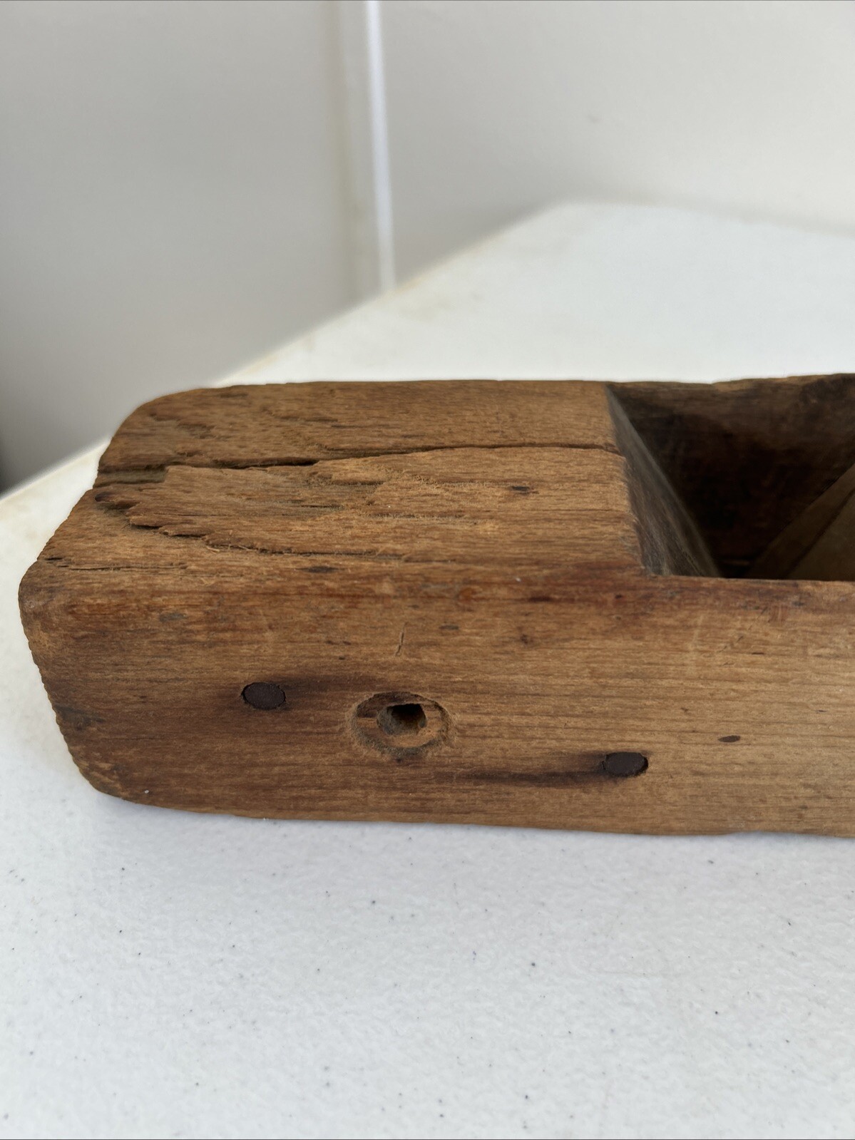 Antique 16” Wood Plane with W. Butcher Warranted Cast Steel BLADE
