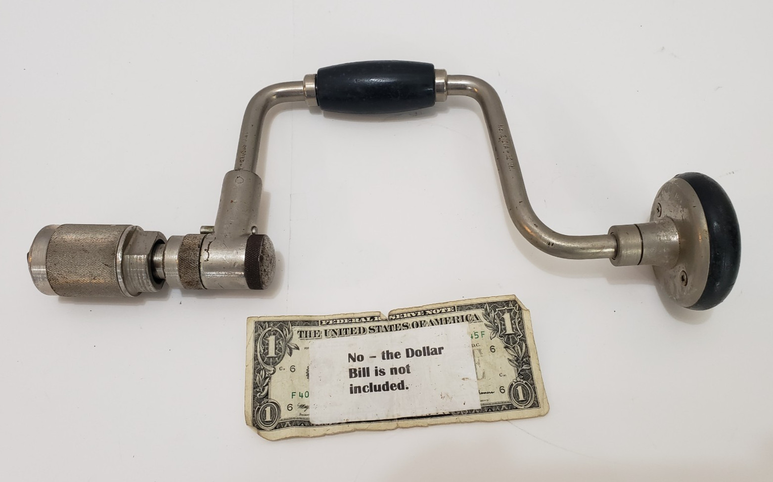 Vintage Stanley Bell Systems Brace Drill Ratcheting 10″ #2101A UNTESTED – READ
