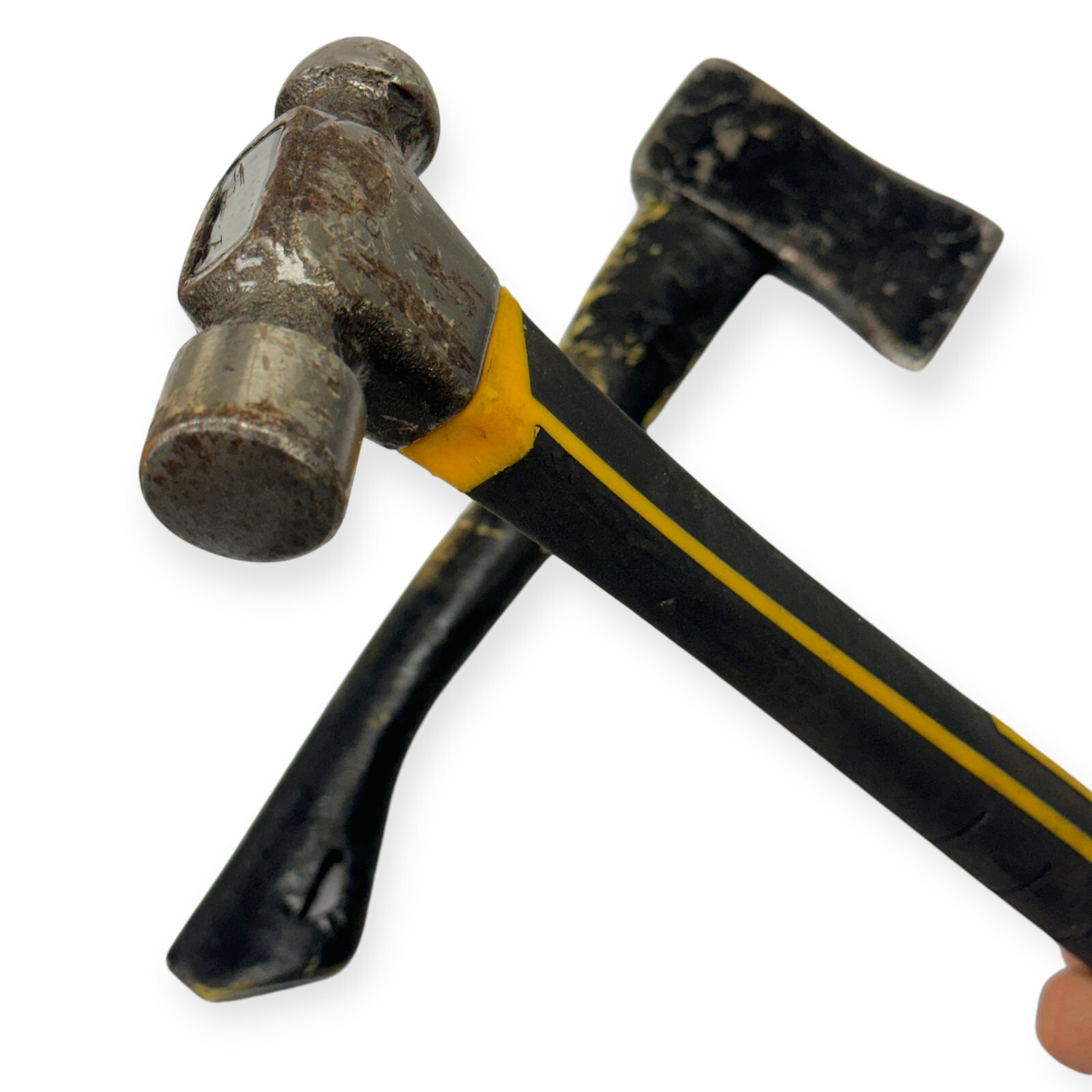 2 Pc Unbranded 13 in Foam Axe Movie Halloween and Ball Peen Hammer Rubber Handle