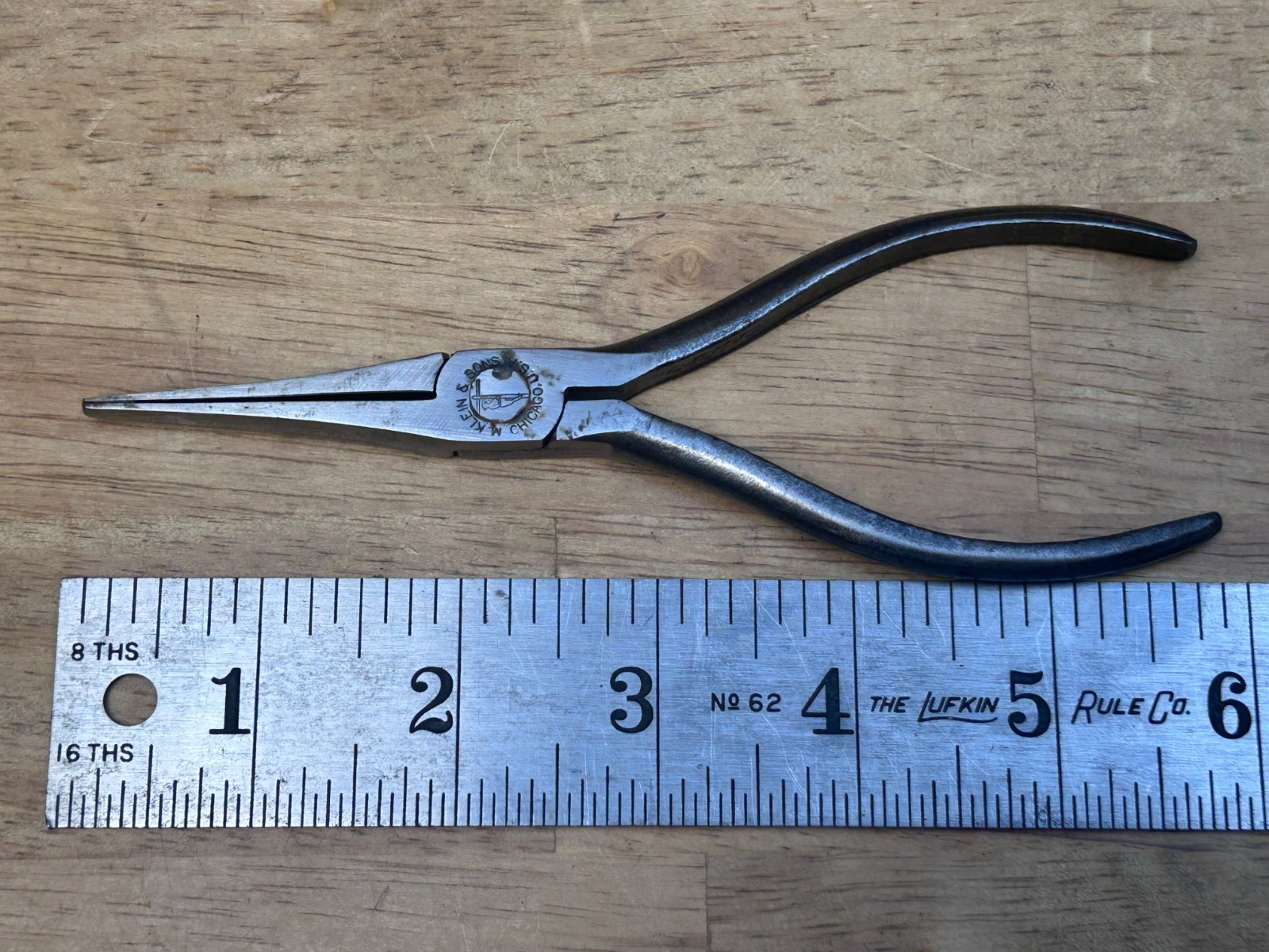 Vintage Klein 6″ HI 62907 Duck Bill Duckbill Nose Pliers