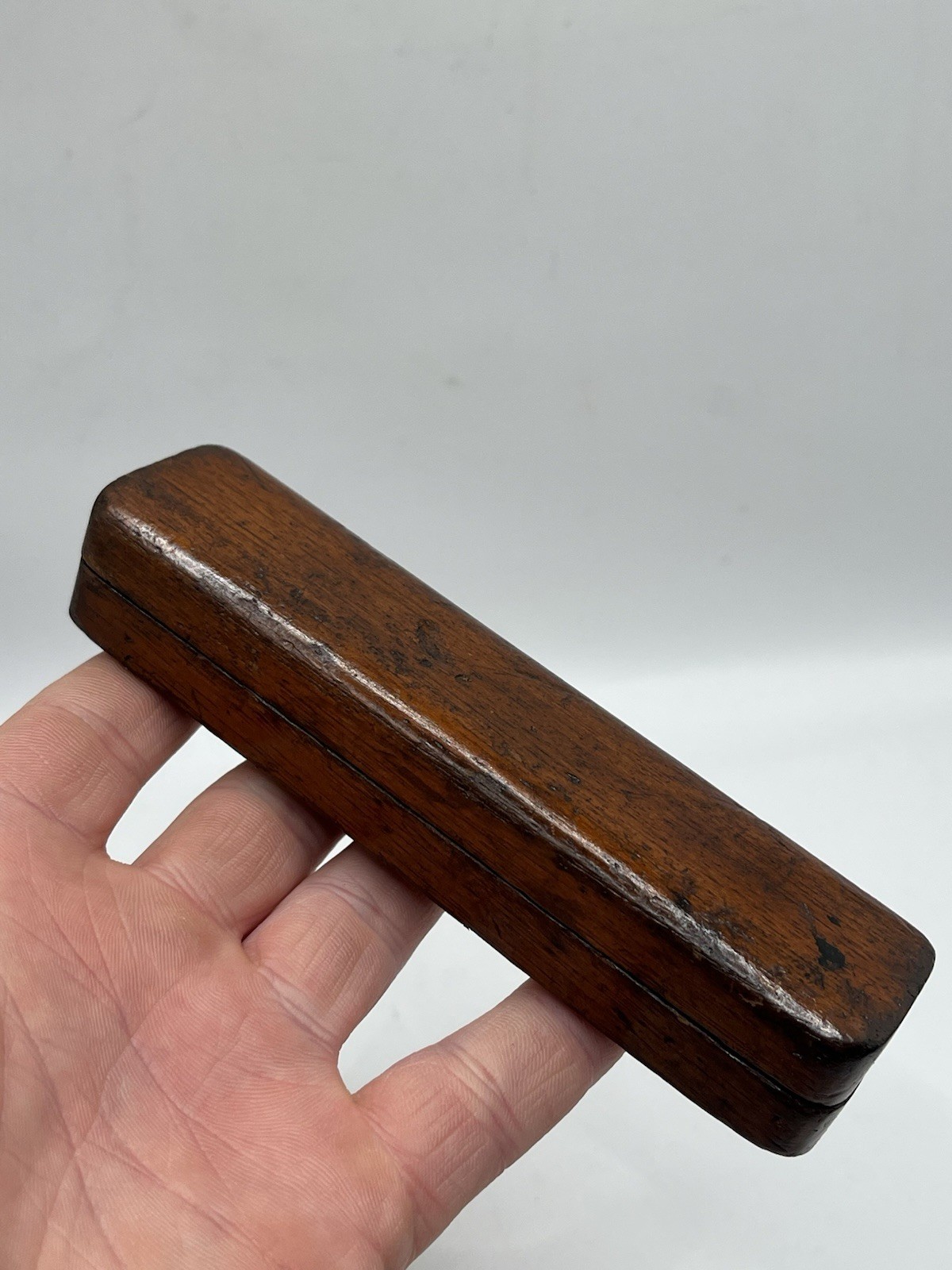 Small Vintage Natural Sharpening / Honing Stone In Case