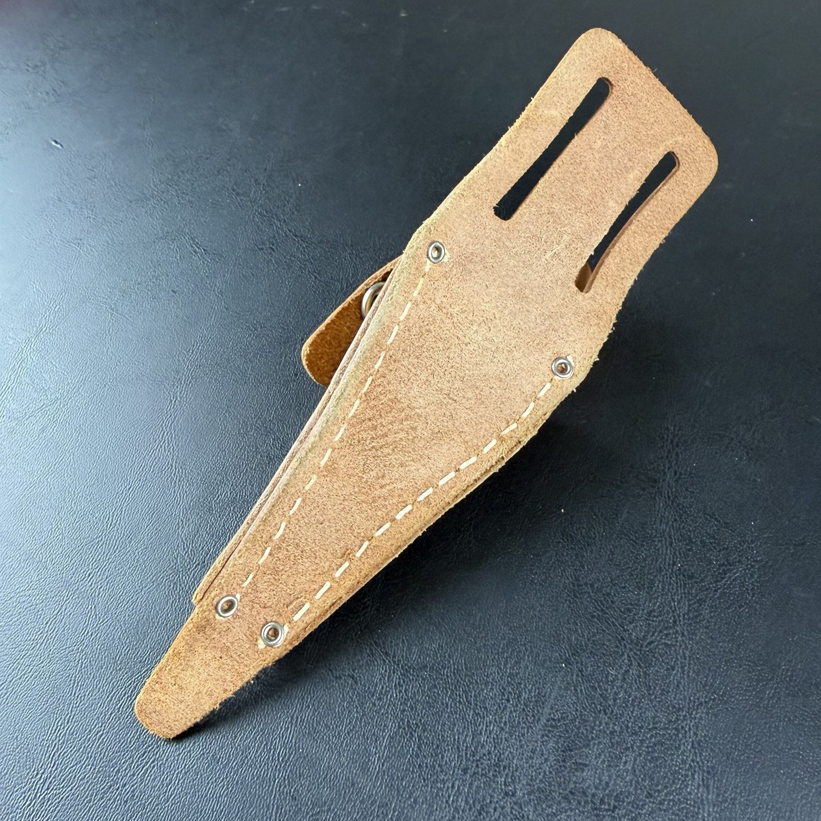 Vintage Stanley No. 171 8 Oz Plumb Bob w/ DW Dave White SitePro Leather Sheath