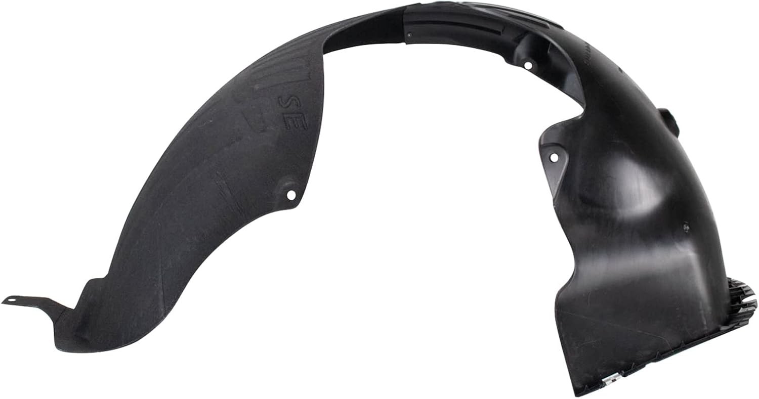 Left Inner Fender Liner, Driver Side – Black, Direct Replacement 2018-2019