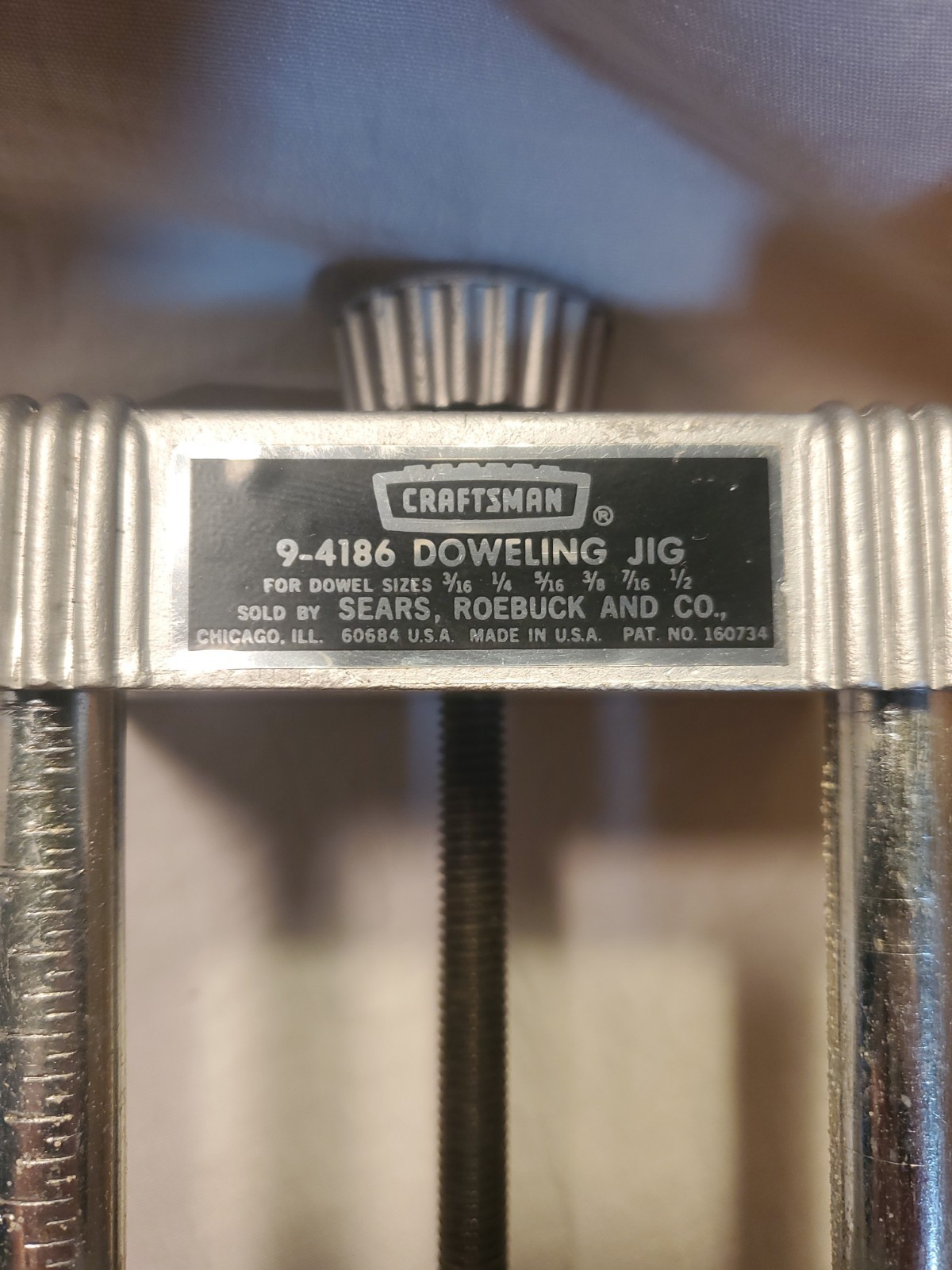 Sears Craftsman Doweling Jig With Original Box And Instructions.