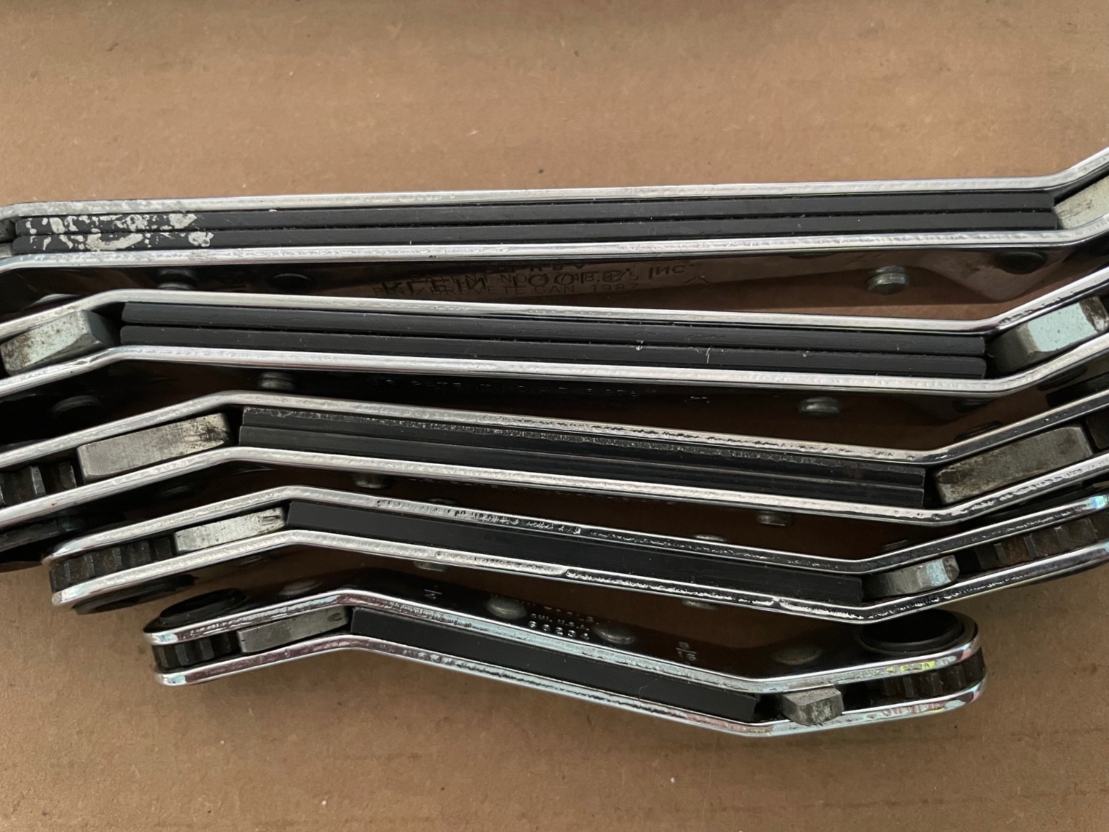 Vintage KLEIN TOOLS Wrench 5pcs Offset Ratcheting Box End