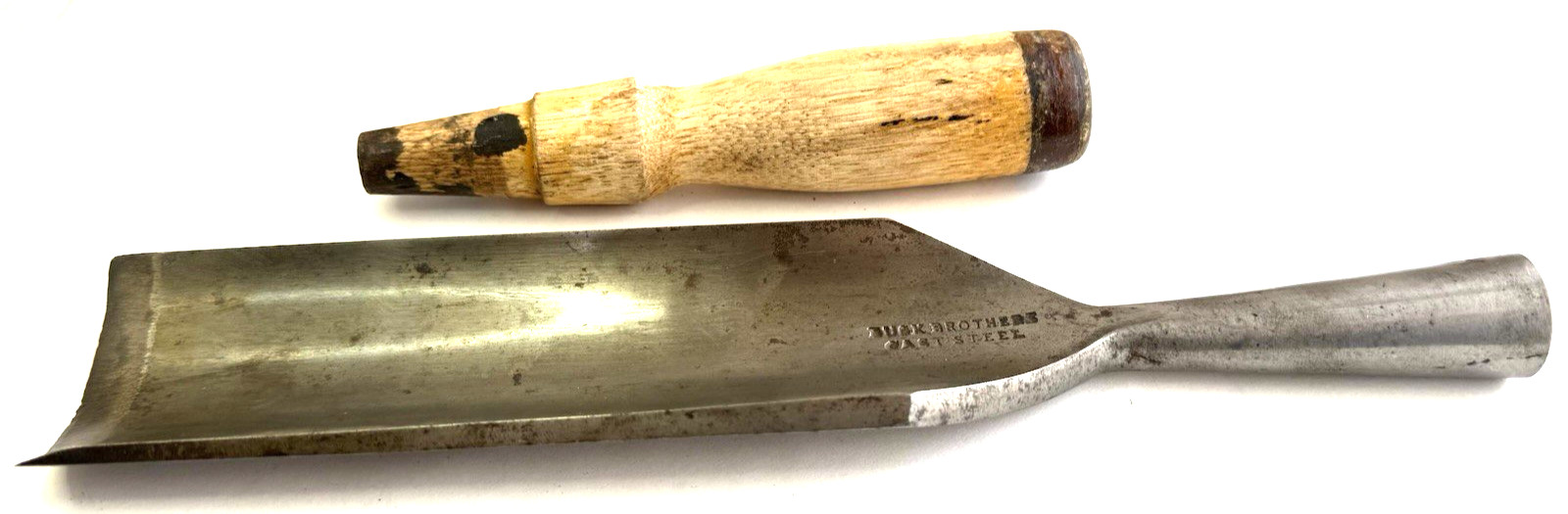 Vintage Woodworking Chisel Gouge BUCK BROTHERS CAST STEEL 2”