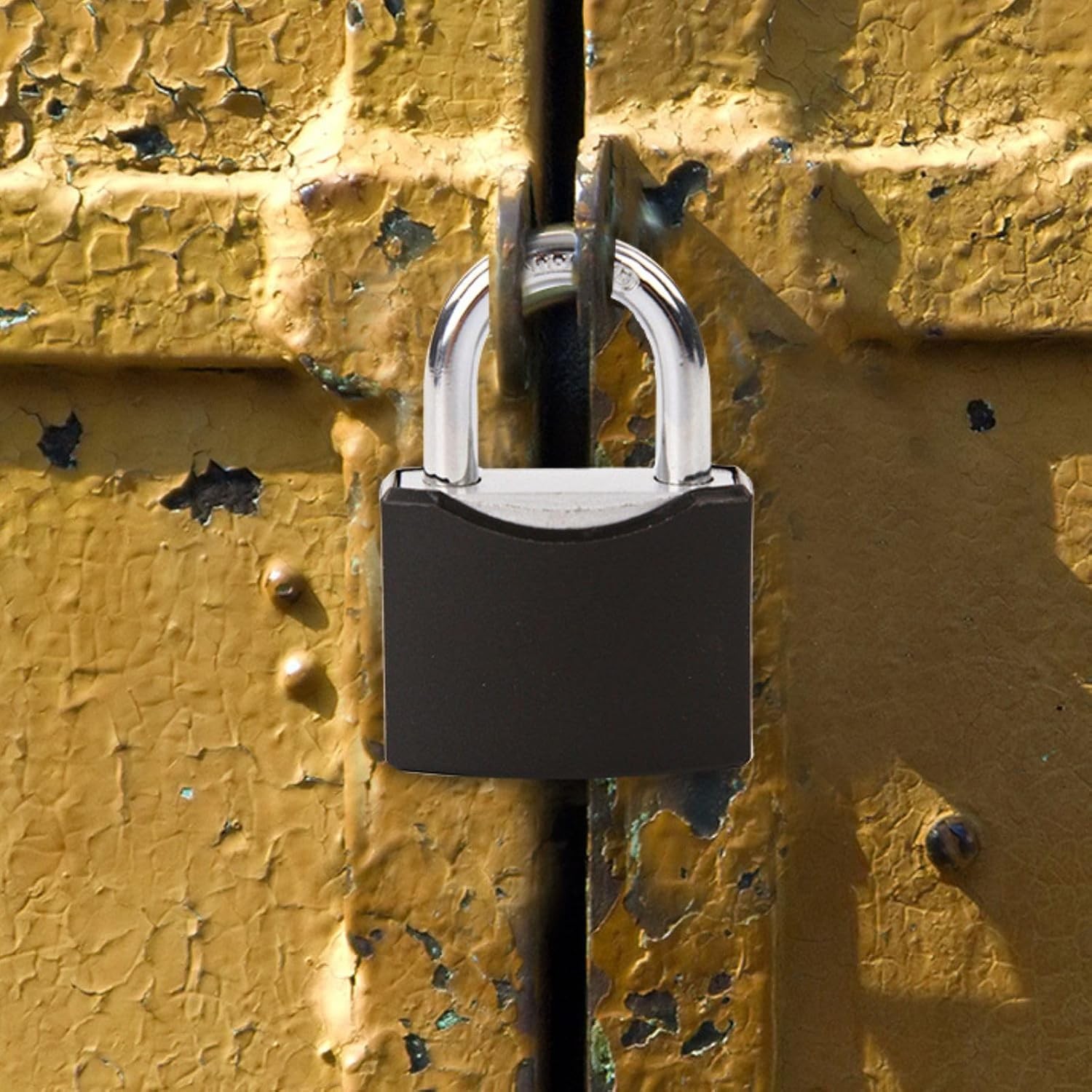 10-Pack 1-9/16″ Weather-Proof Outdoor Padlocks Keyed Different Brass Cylinder