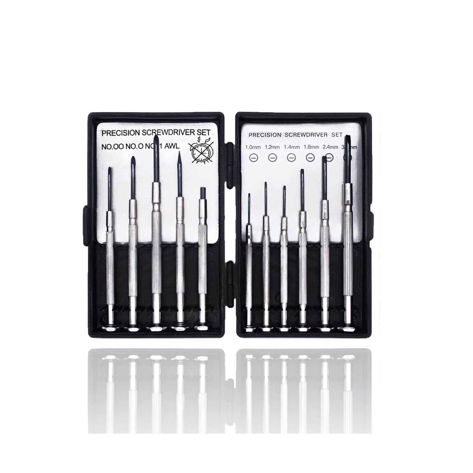 11 PCS Mini Screwdriver Set, Small Screwdrivers of Flathead and Phillips, Scr…