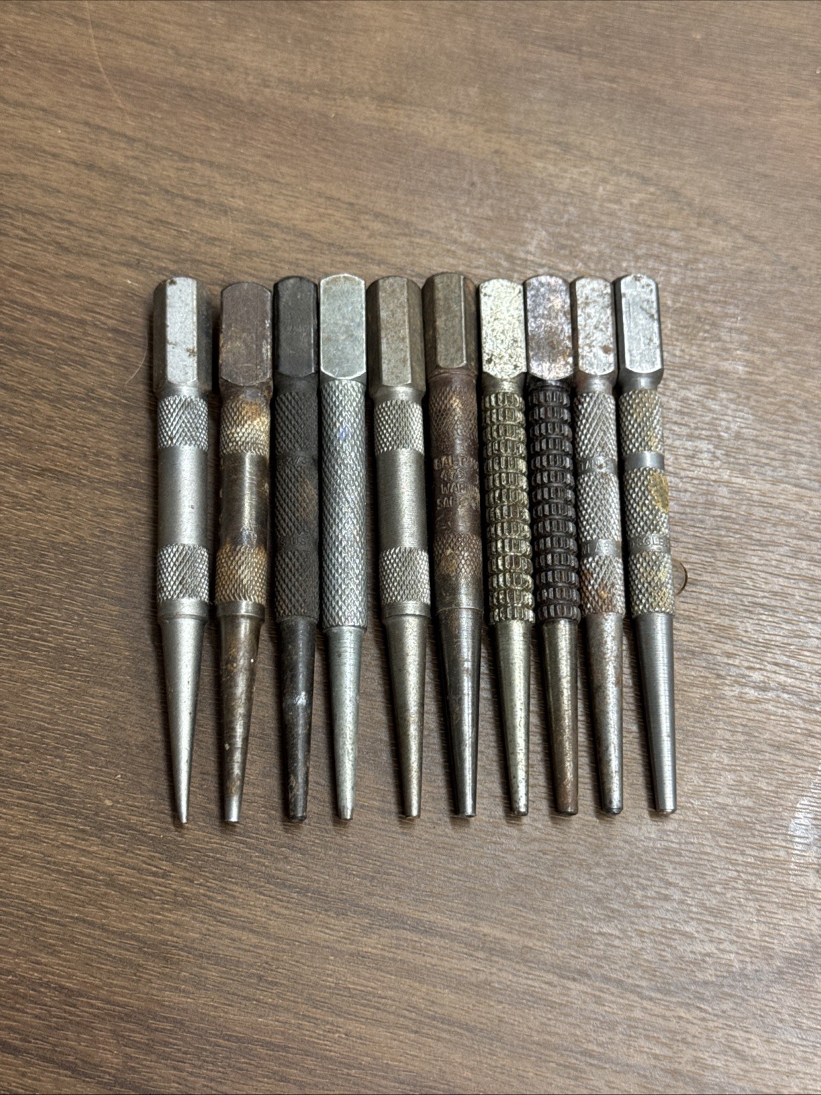 Vintage NAIL SETS Size LOT Woodworking HAMMER Tools Fine STANLEY Carpentry ☆US