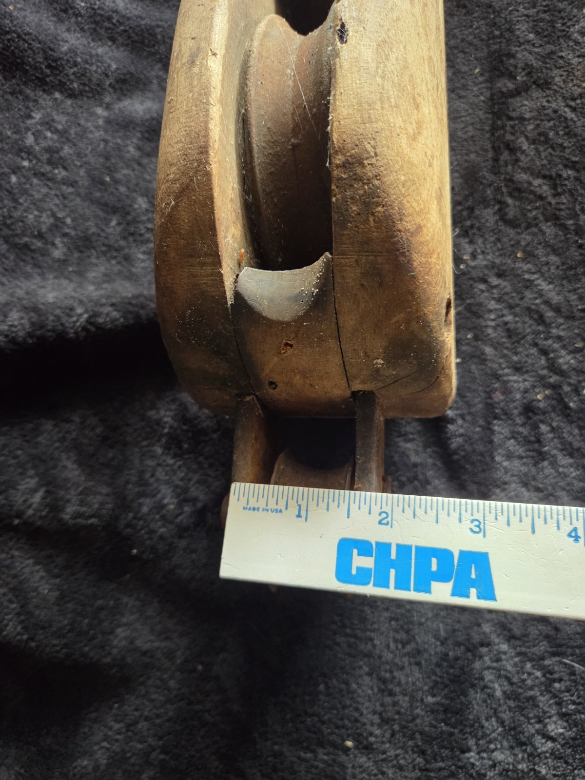 Vintage Antique Wood Steel Pulley – Barn Industrial Primitive Rustic Decor HUGE