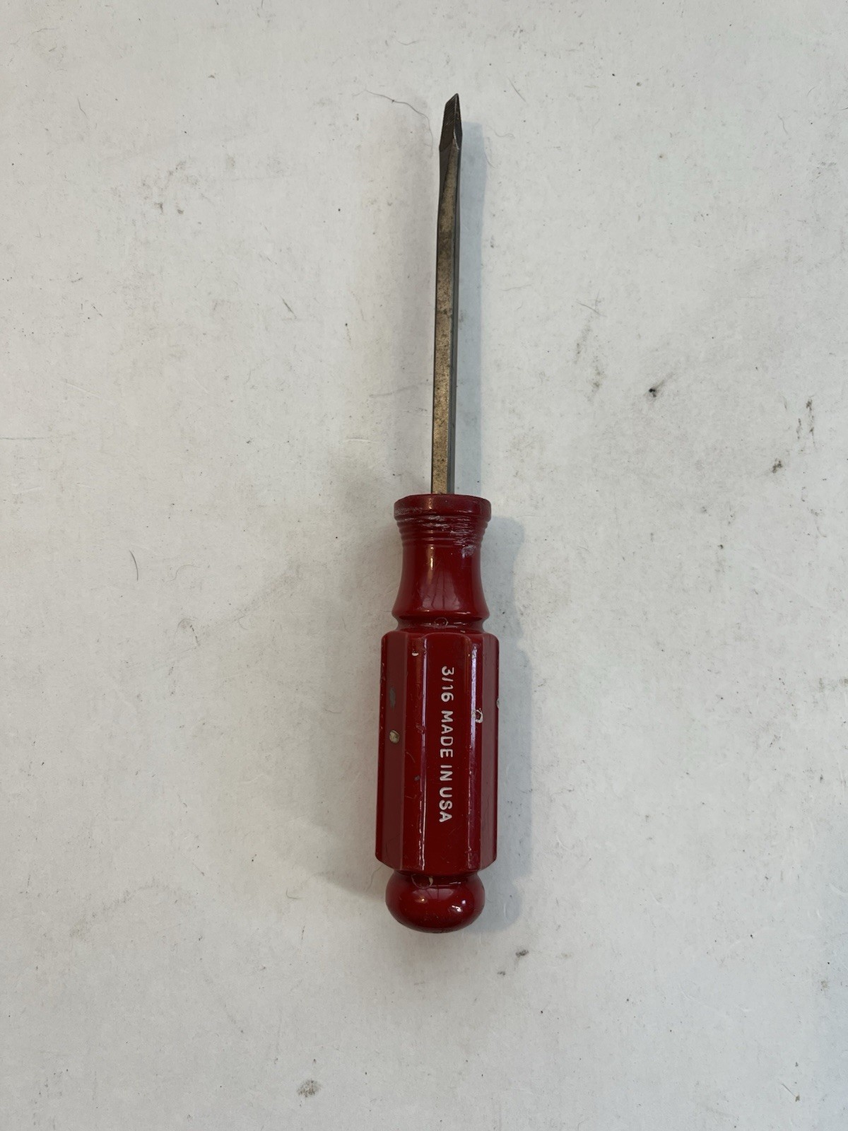 Vintage Craftsman 3/16″ Slotted Red Screwdriver 7-1/2″ Length 41053 K WF USA
