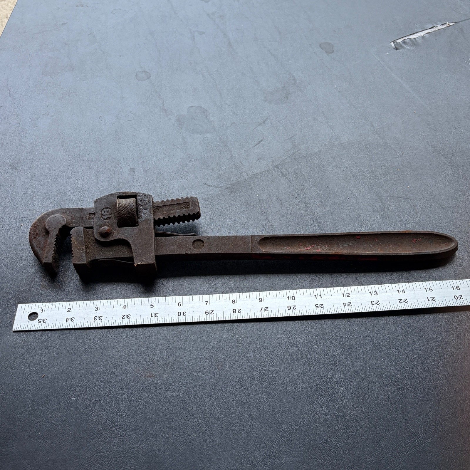 Antique Stillson 18″ Pipe Wrench Adjustable Plumbing Germany
