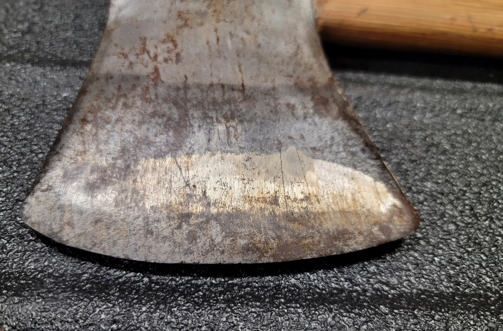 Vintage True Temper Kelly Works Flint Edge Single Bit Axe w/ Handle