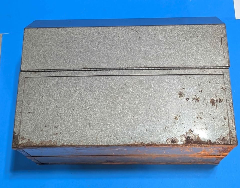 Vintage Craftsman #6536 Tombstone Metal Tool Box Cantilever Roof w/ Trays – STP