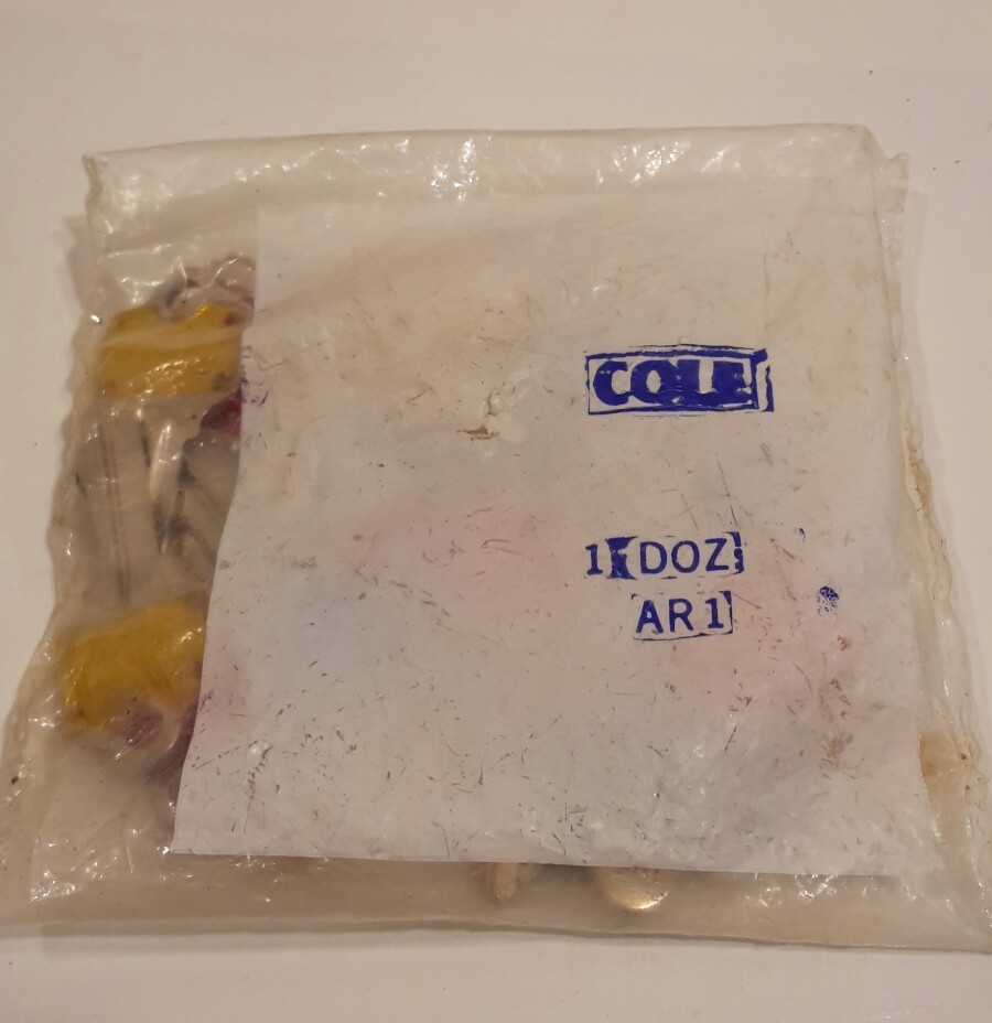 Cole Key Blanks AR1 / 1 Dozen Multi Color NOS