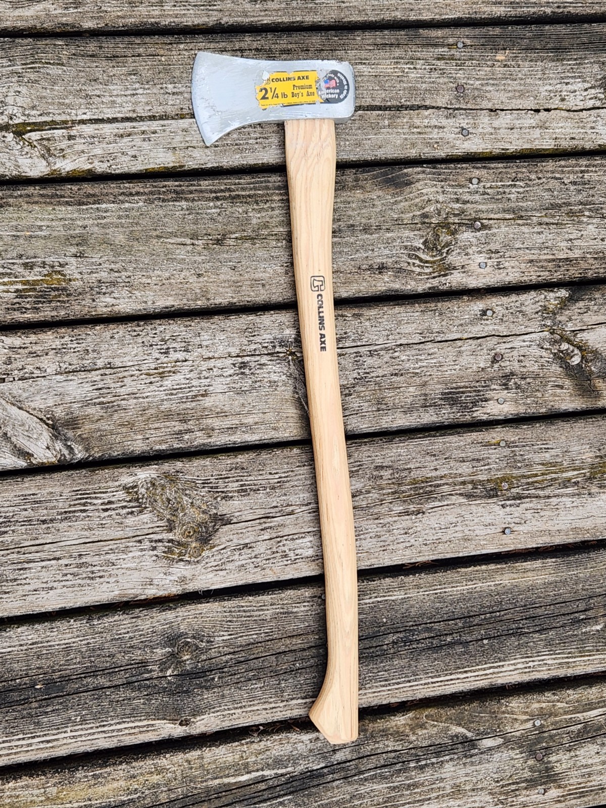 Collins Premium Boy’s Axe Single Bit 27-1/2″ Hickory Handle 2-1/4 Lb Camping
