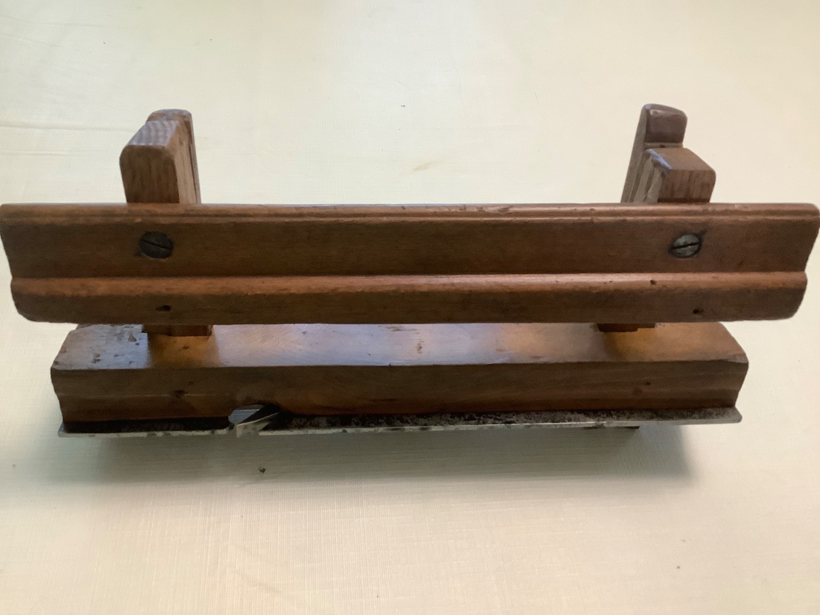 Antique Adjustable Wooden Tongue & Groove Plane White & Grinnet?