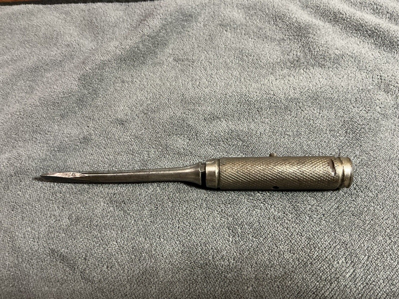 Vintage Crescent 4″ T-Handle Folding Screwdriver Hammer Jamestown NY USA