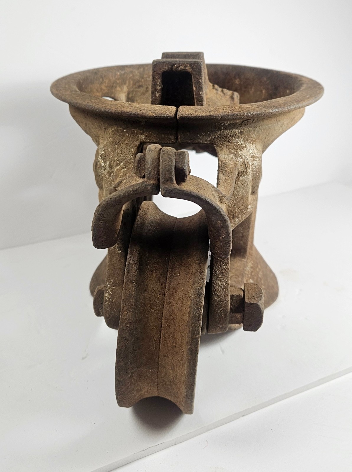 Antique NEY Barn Hay Trolley Carrier Pulley Primitive Farm Decor