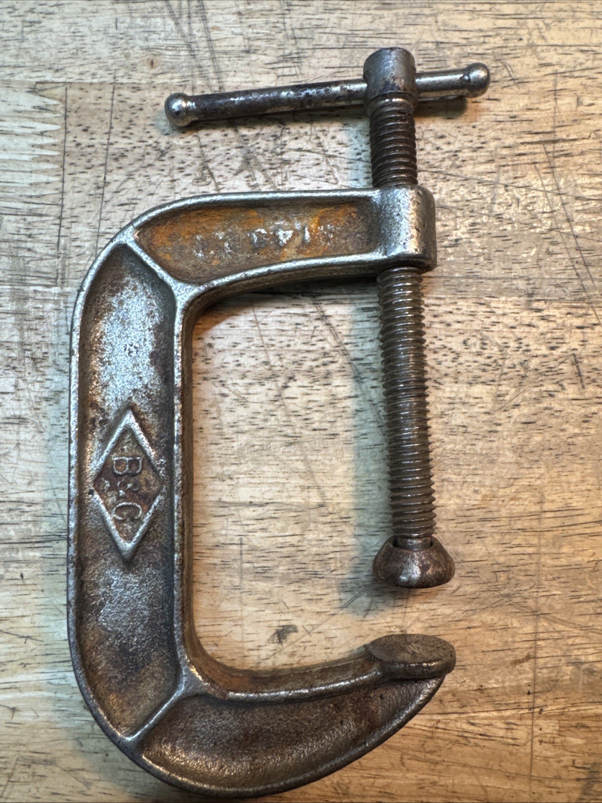 Vintage Brink & Cotton C-Clamp 3 in. Ductile Iron #143  Made in USA
