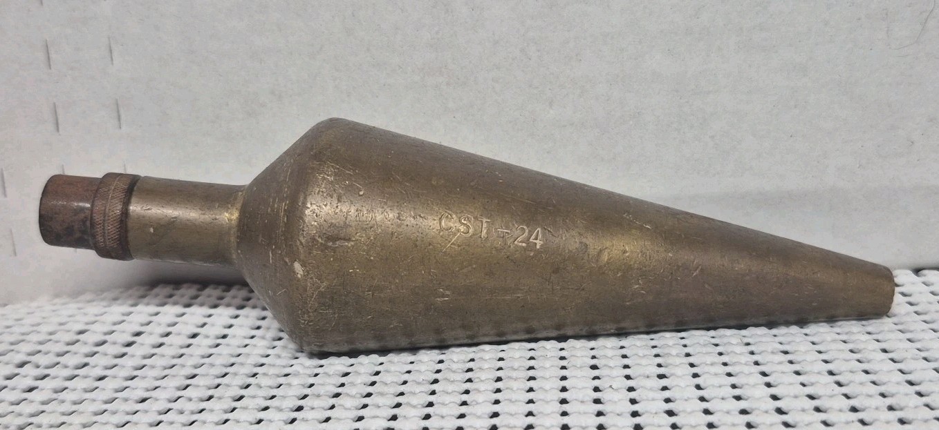 Vintage CST/Berger (Now Bosch) CST-24 (24oz) Brass Plumb Bob