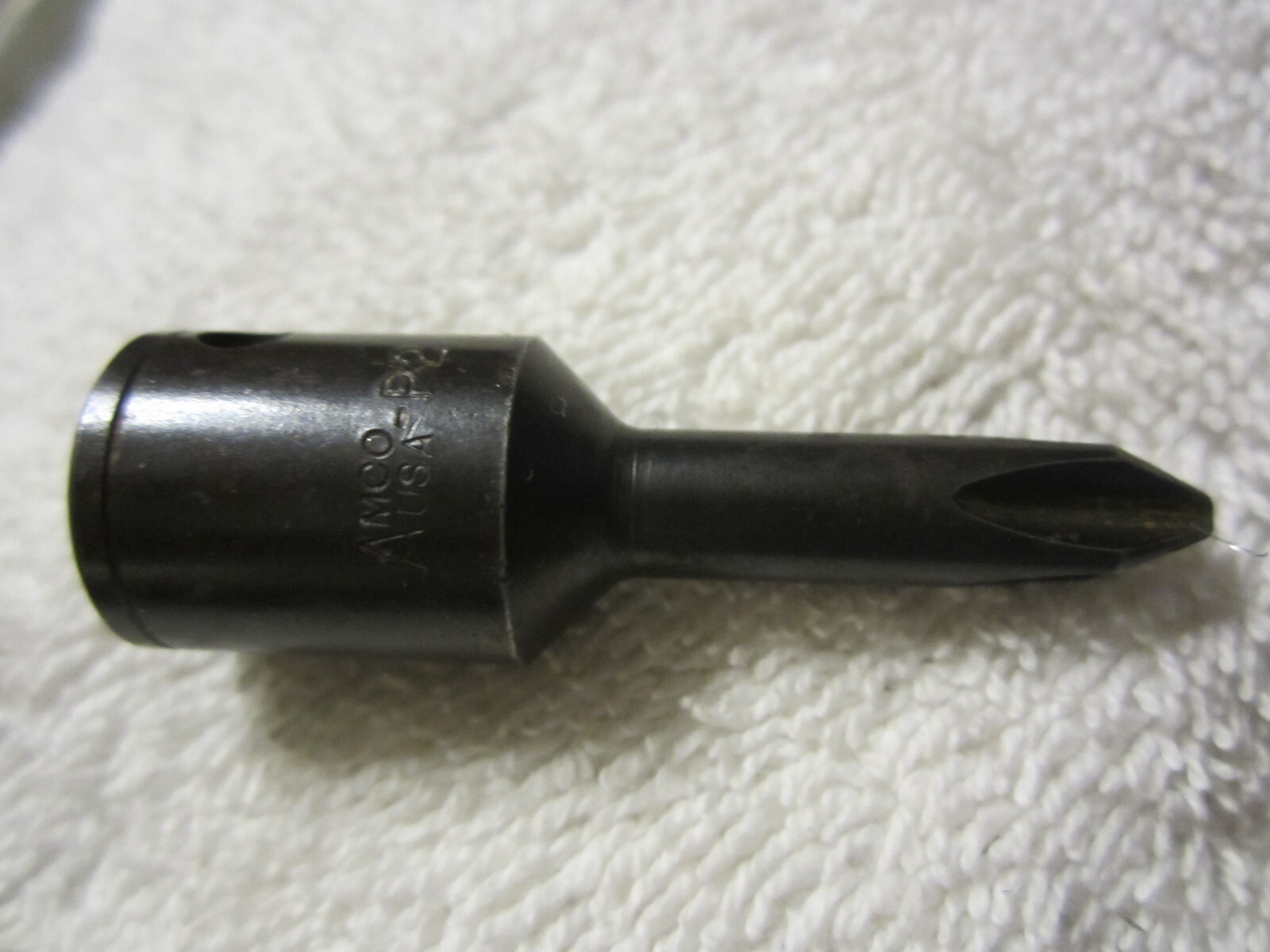 1 Amco Products Phillips 3/8” Square Drive Service Driver tool socket VTG USA