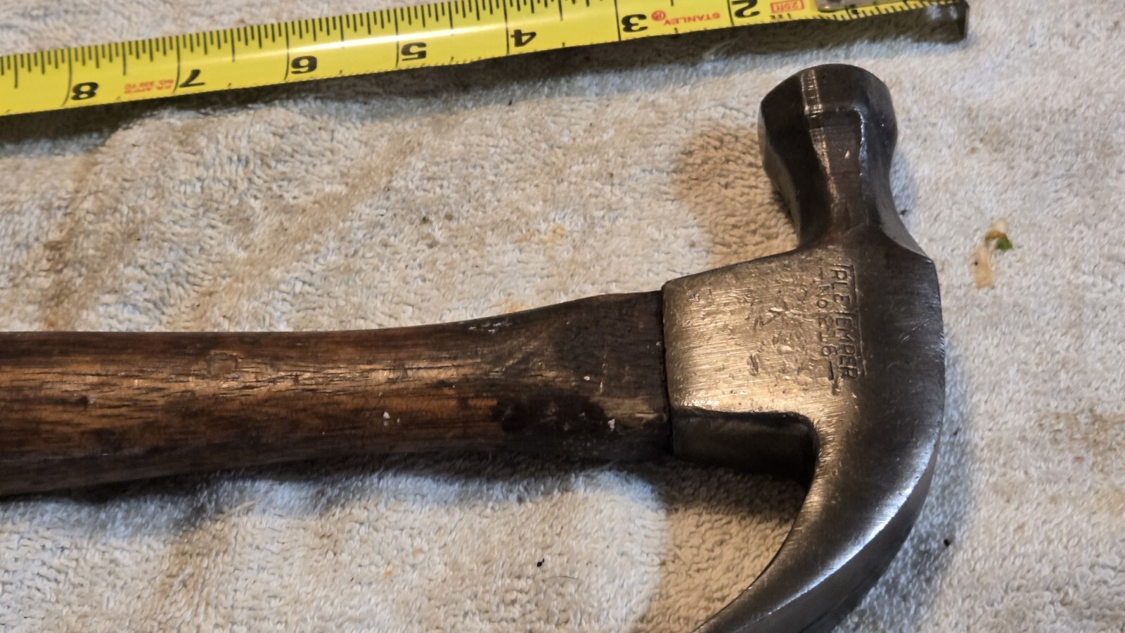 Vintage True Temper Hammer No. 216 Wood Handled