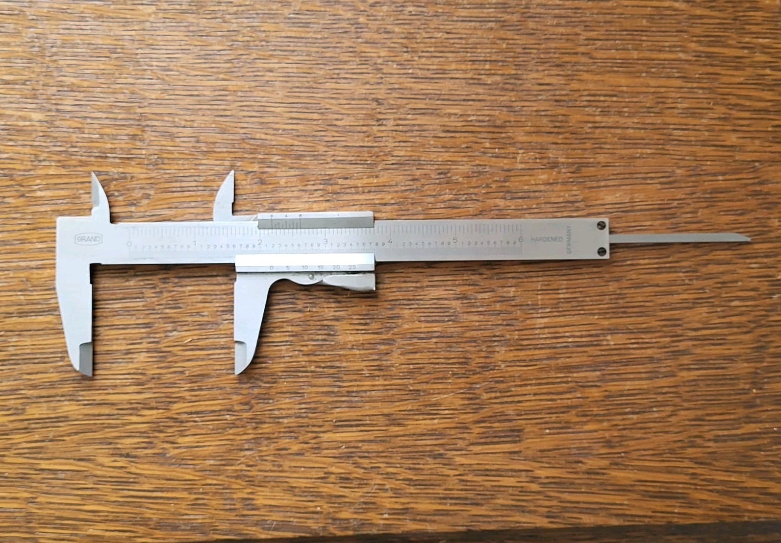 Grand 6″ Vernier Caliper w/Pouch Hardened Machinist Tool Made in Germany