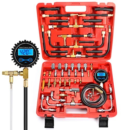 Fuel Pressure Tester Kit 0-300 PSI Petrol Engine