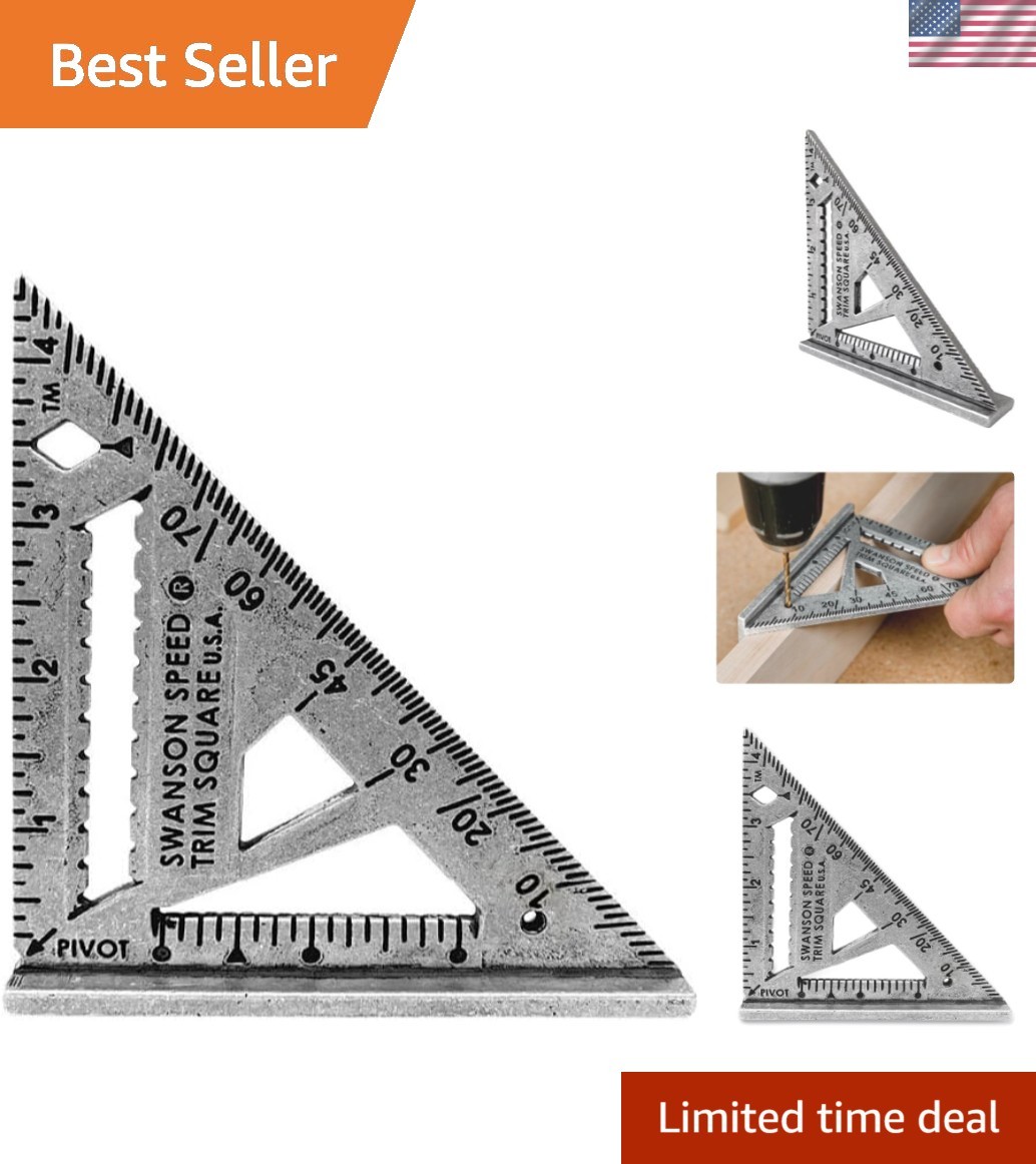 Precision 4.5-Inch Swanson Square Speed Trim Tool for Home and Professional Use