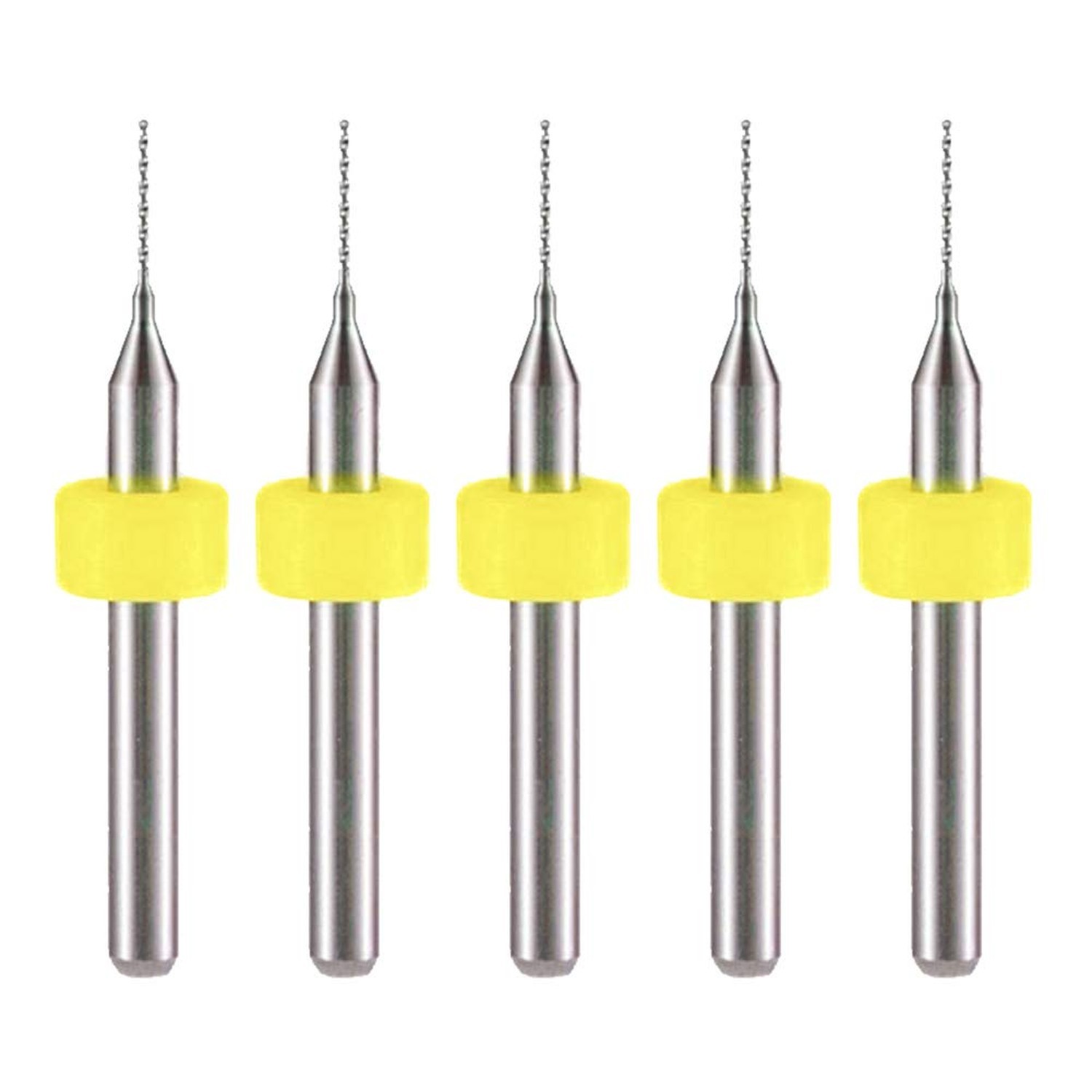 50pcs PCB Drill Bits Set Spiral Flute Carbide 0.3mm-1.2mm for Print Circuit B…