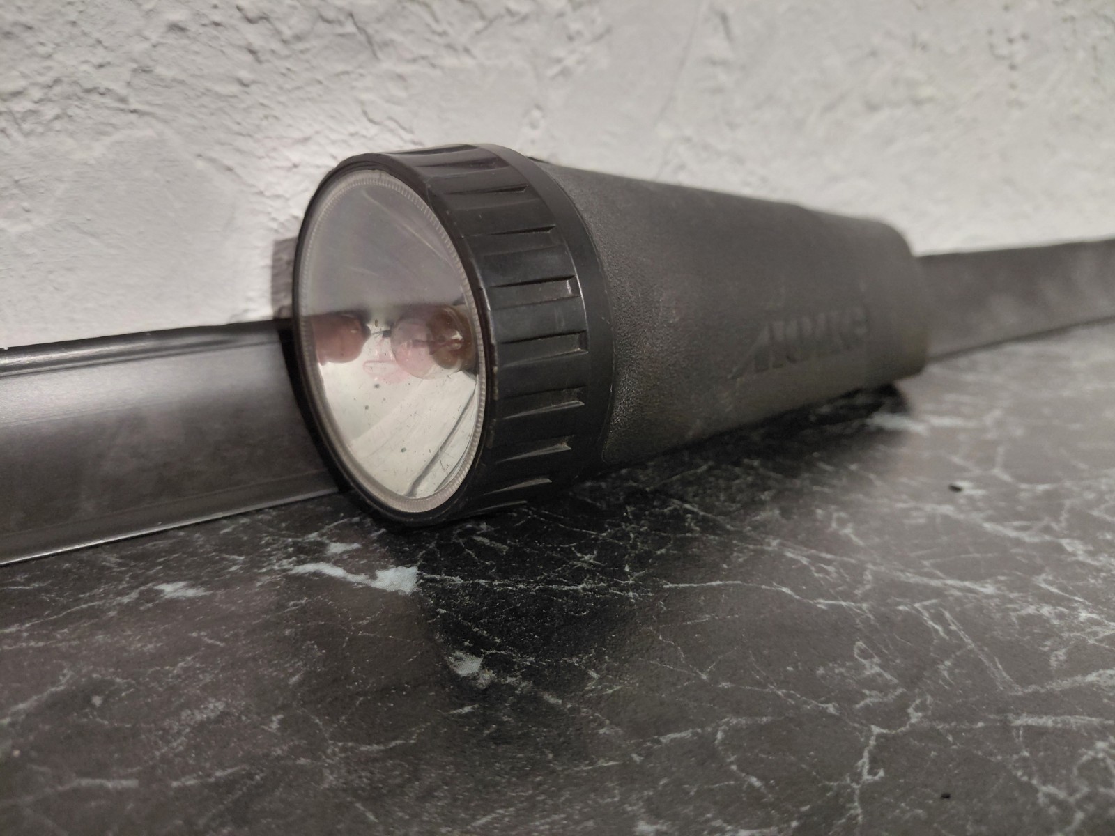 Flashlight Signal Light Lantern Lux Vintage Torch Plastic Case USSR. Parts only