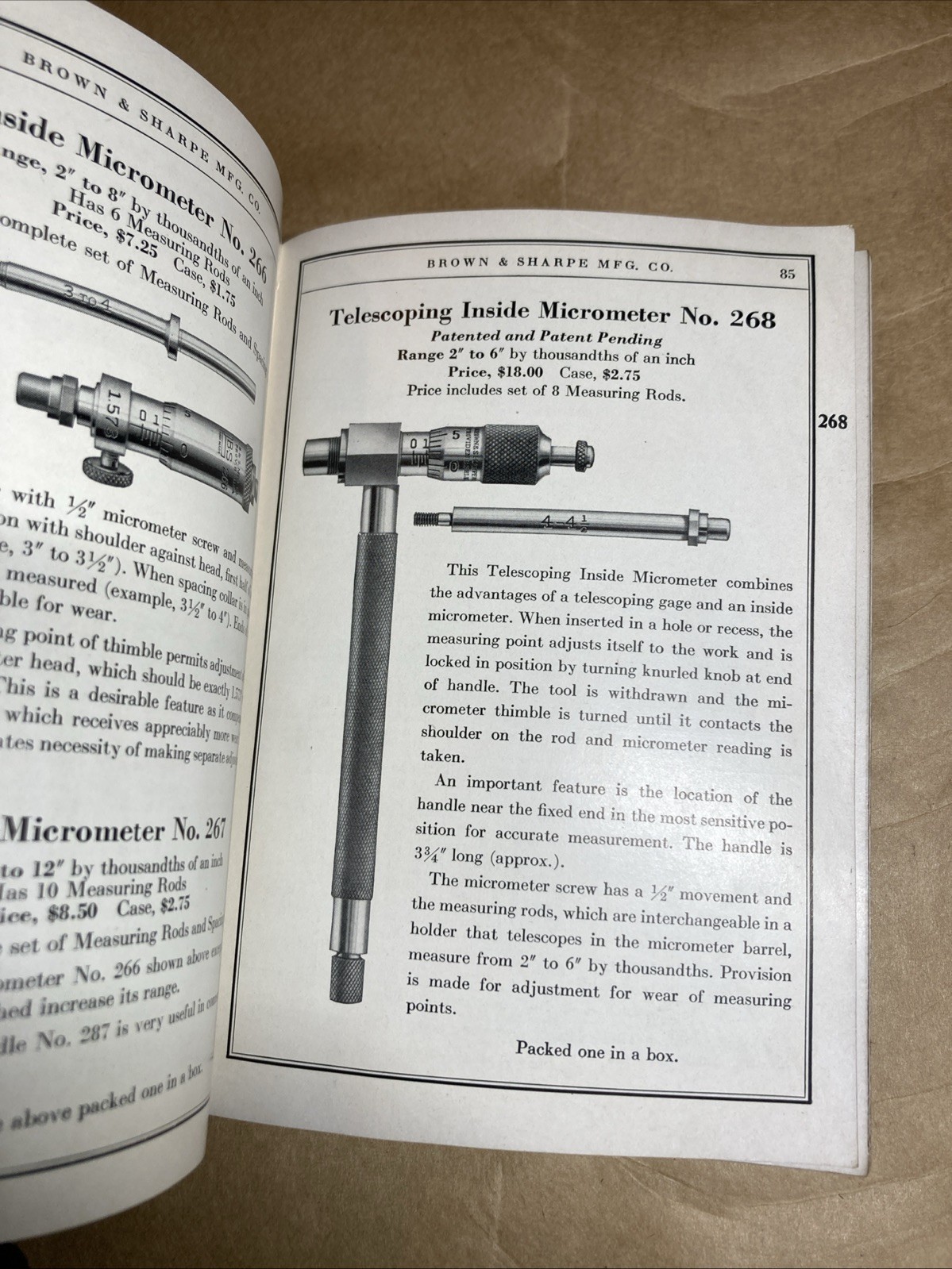 1938 Brown & Sharpe Small Tools Catalog No. 33 Vintage, Providence RI