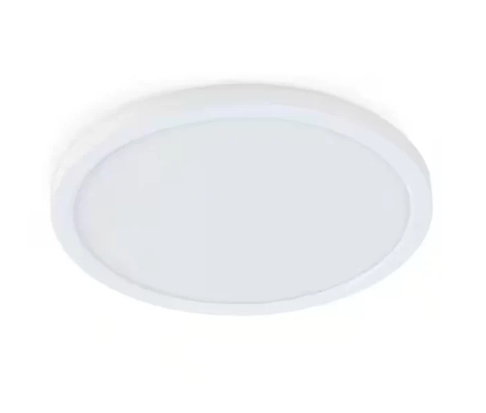 Feit 7.2Watt LED Flush Mount 5in White Round Dimmable Flat Ceiling Panel