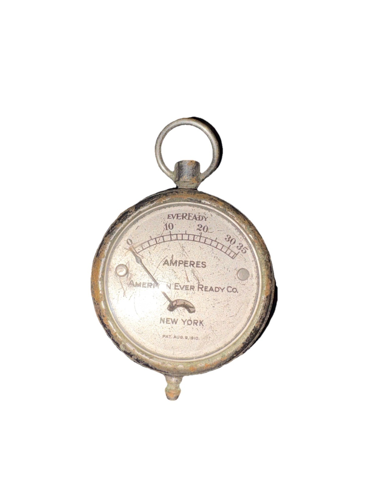 American Ever Ready Co. antique Vintage Eveready amperes pocket watch meter