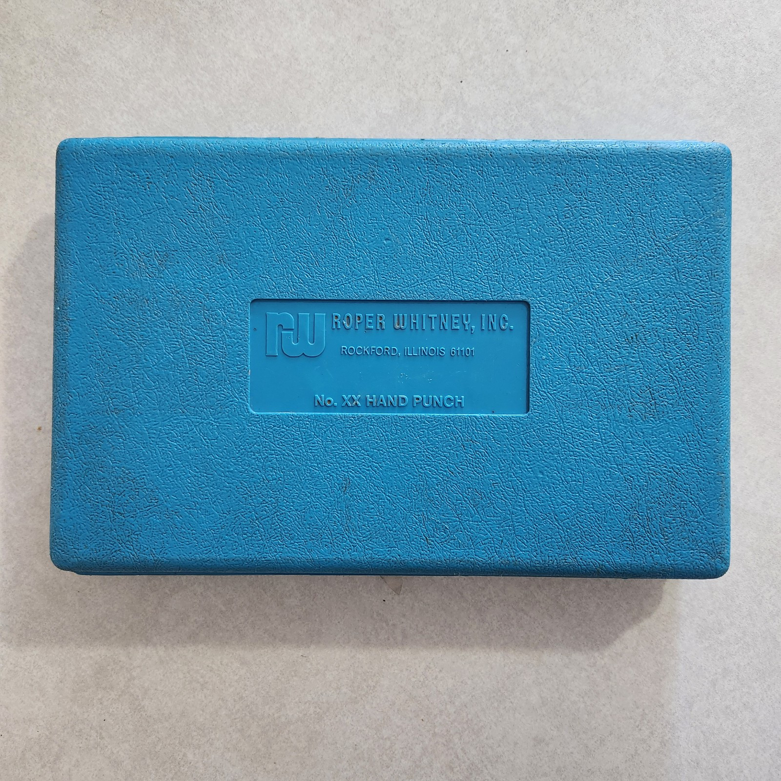 Roper Whitney No. XX Hand Punch w/ Case & Dies / Rockford, Illinois