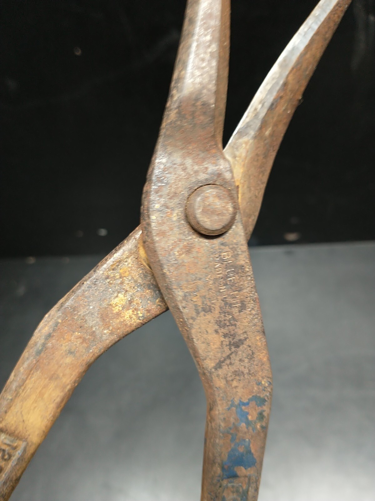 Vintage 13.75″ WISS 8 & 12.75″ Blue Bird 212 Tin Snip Metal Shears Cutters Steel