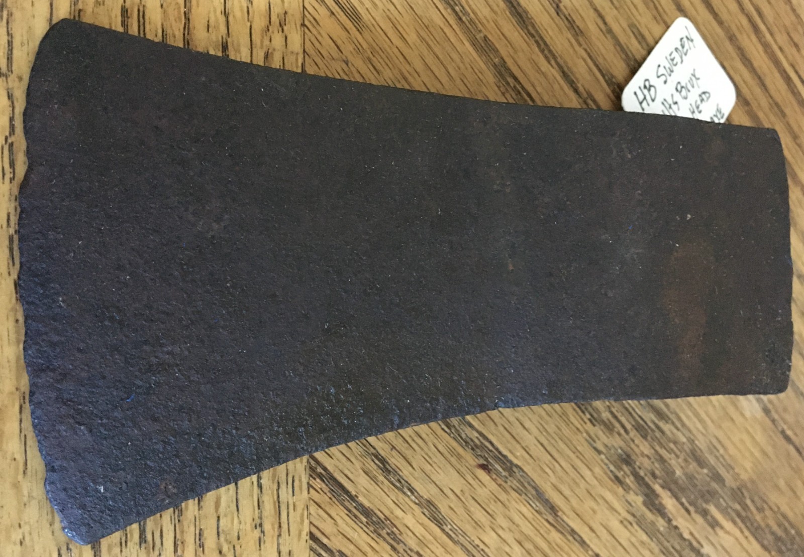 Vintage Hults Bruk HB Sweden Axe Head Camping Tool Marked 0.7 1 1/2 No Handle