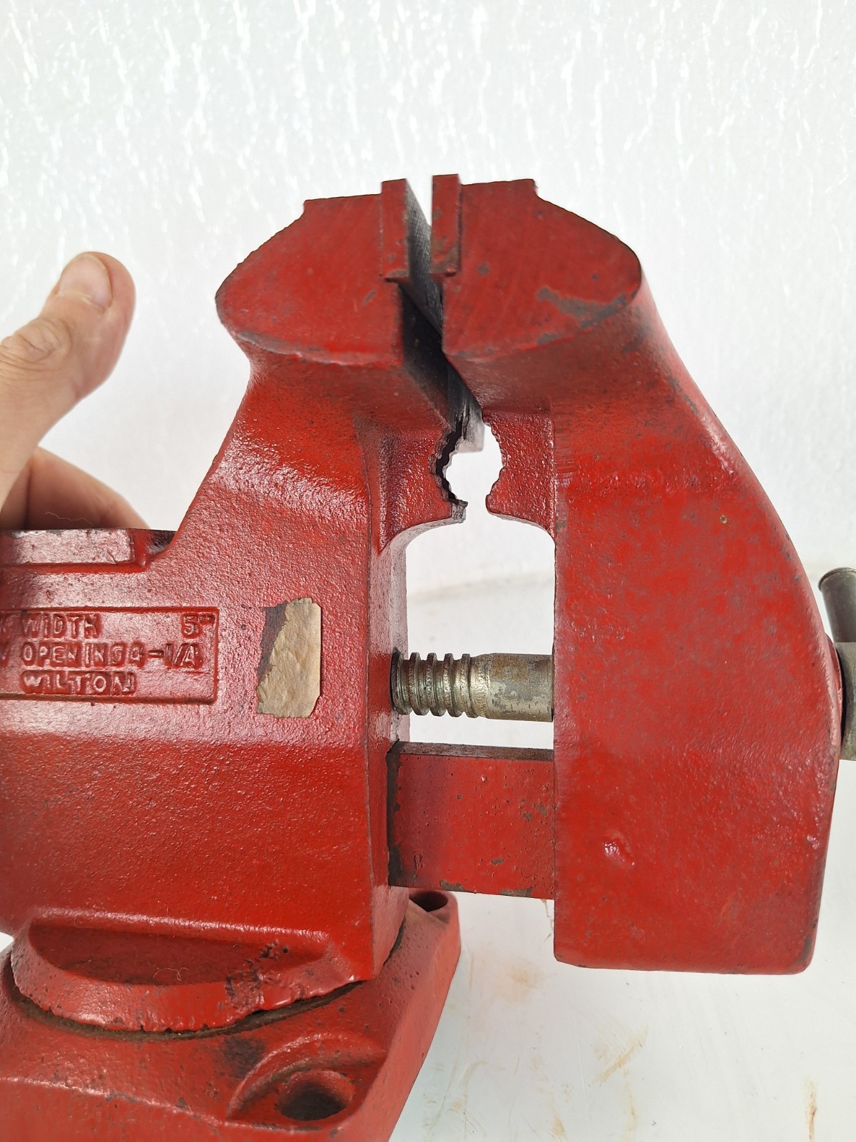 Wilton 5” Bench Vise Swivel Base USA Made Vintage Garage Duty Shop Vise