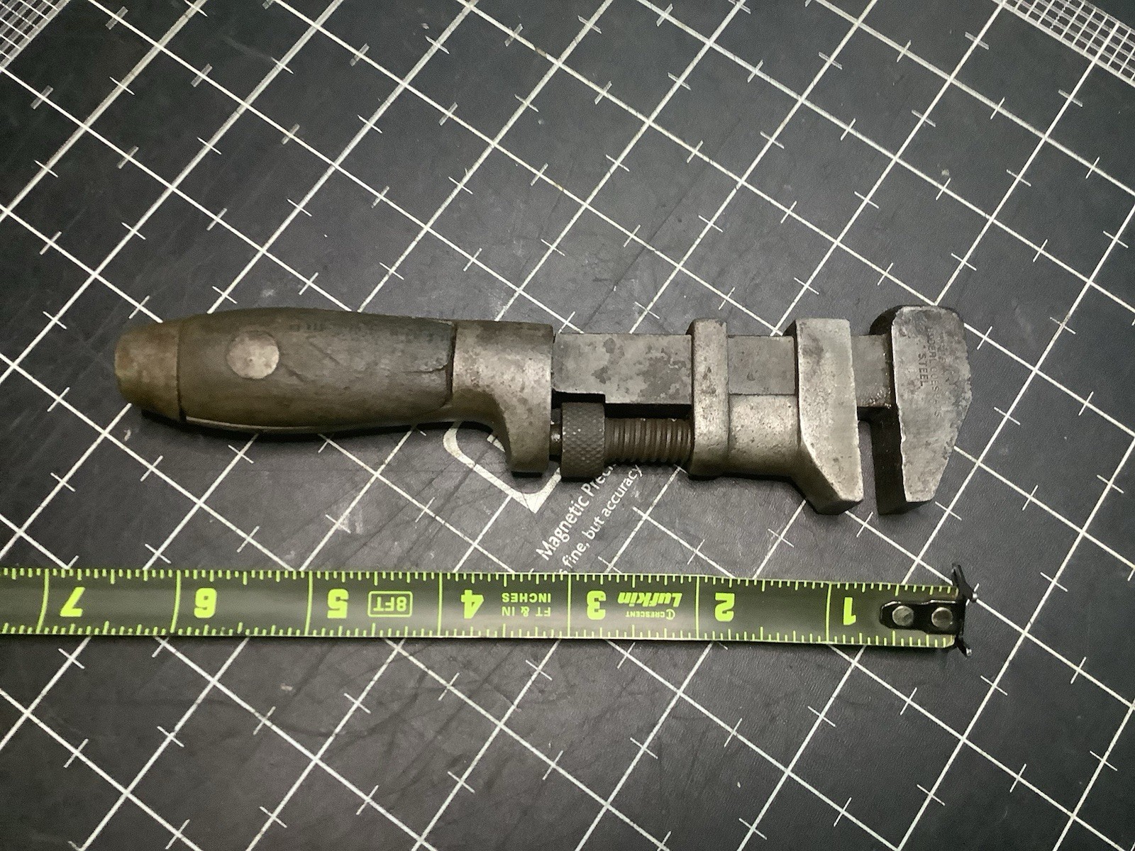 Antique Coe’s 6 1/2″ Adjustable Monkey Wrench, Worchester Mass 1880’s