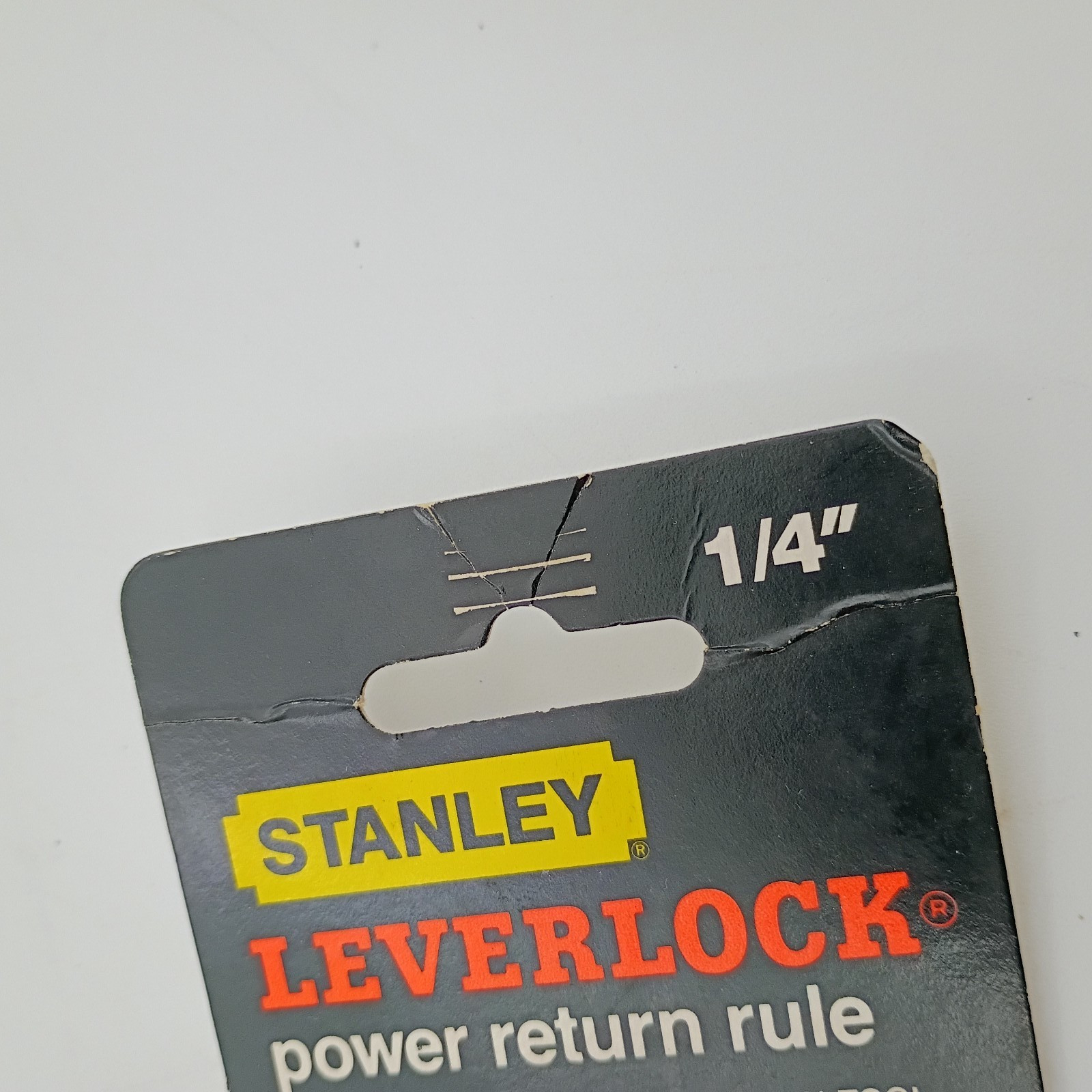 Vintage ©1993 Stanley 6′ Leverlock Tape Measurer Orange 1/4″ USA MADE NEW *READ*